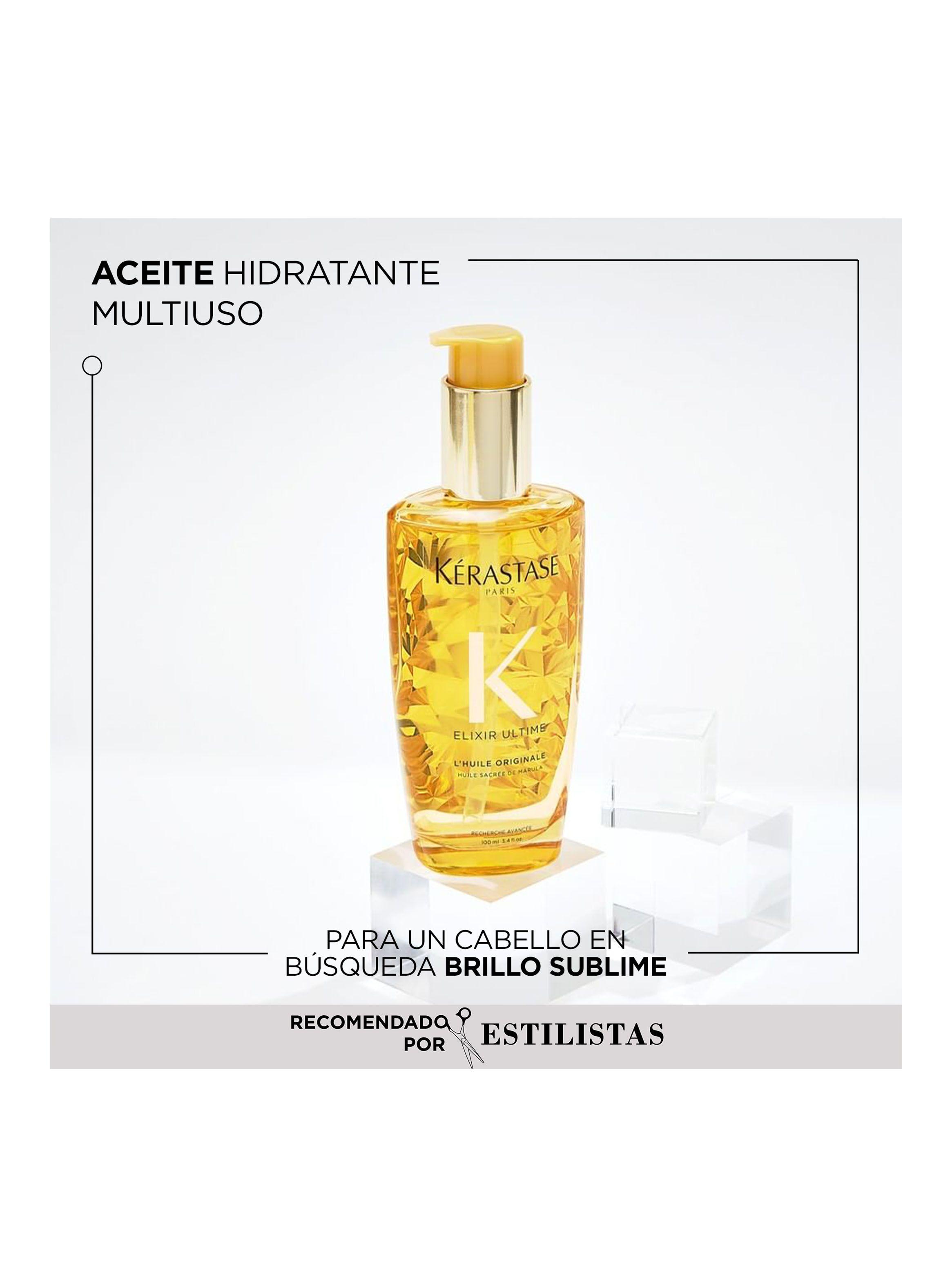 Set Cabello Seco Nutritive Sérum 8H Magic Night Repair 90ml + Aceite LHuile Originale Elixir Ultime 50ml Kérastase-2