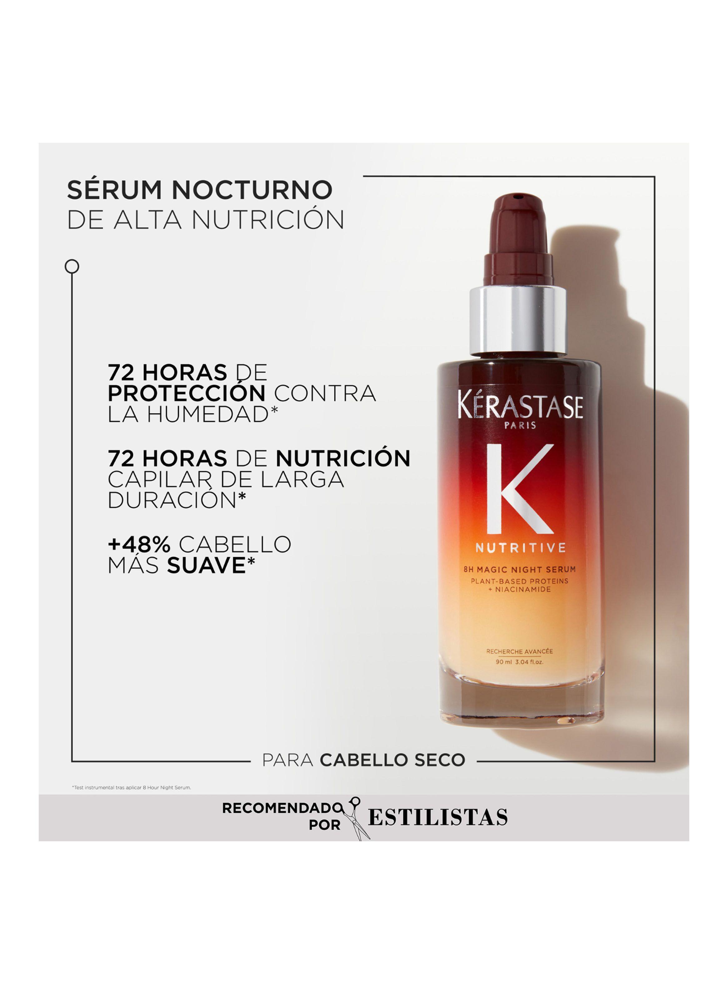 Set Cabello Seco Nutritive Sérum 8H Magic Night Repair 90ml + Aceite LHuile Originale Elixir Ultime 50ml Kérastase-1