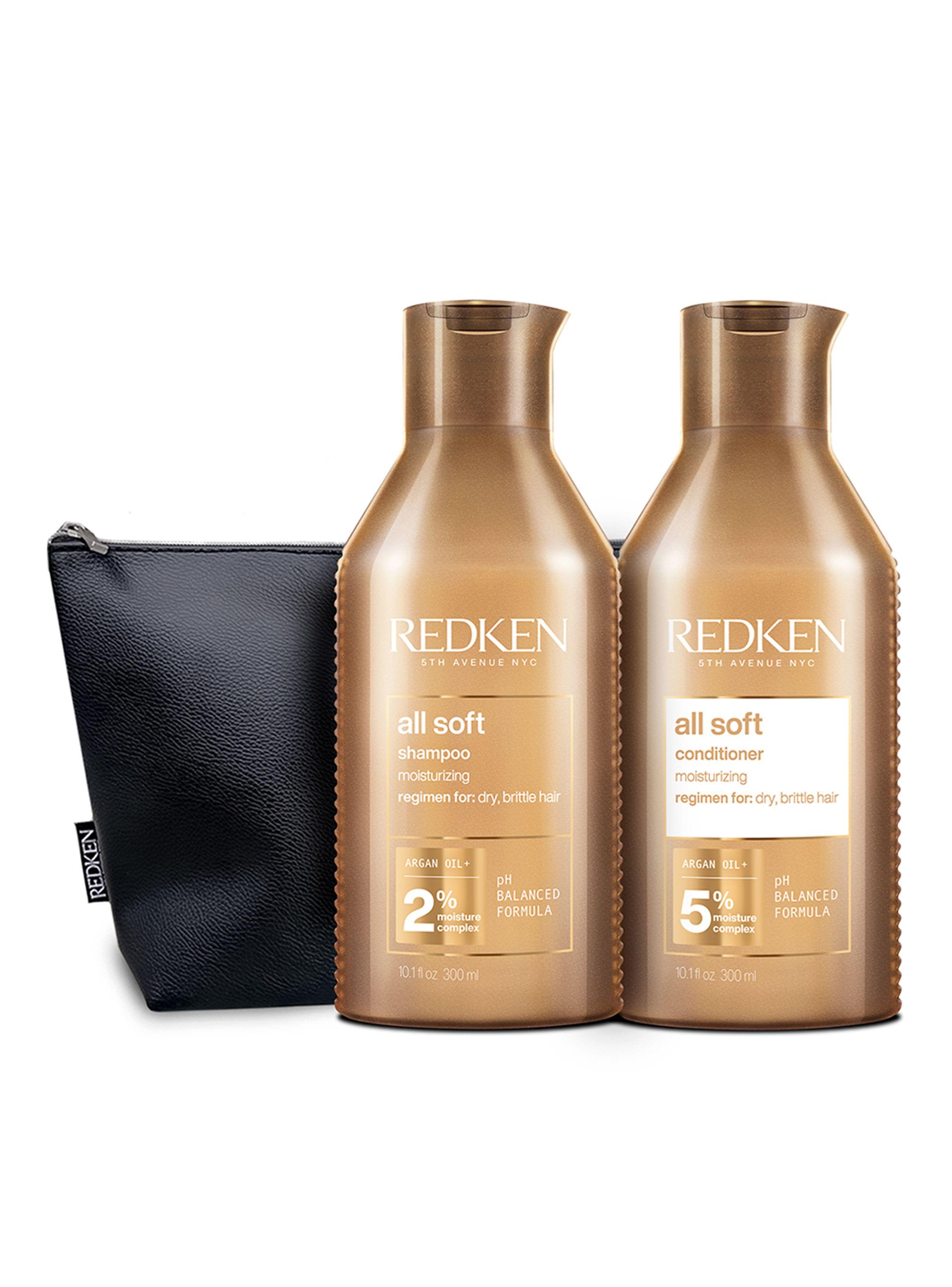 Set Hidratación Cabello Seco All Soft Shampoo 300ml + Acondicionador 300ml-0