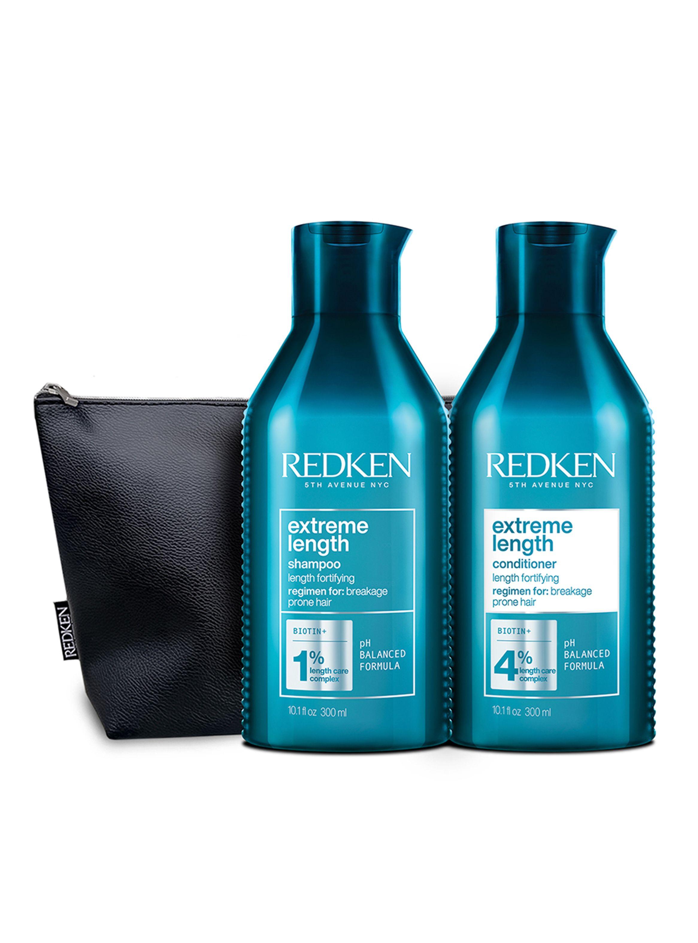 Set Fortalecedor Largos Cabello Quebradizo Extreme Length Shampoo 300ml + Acondicionador 300ml-0