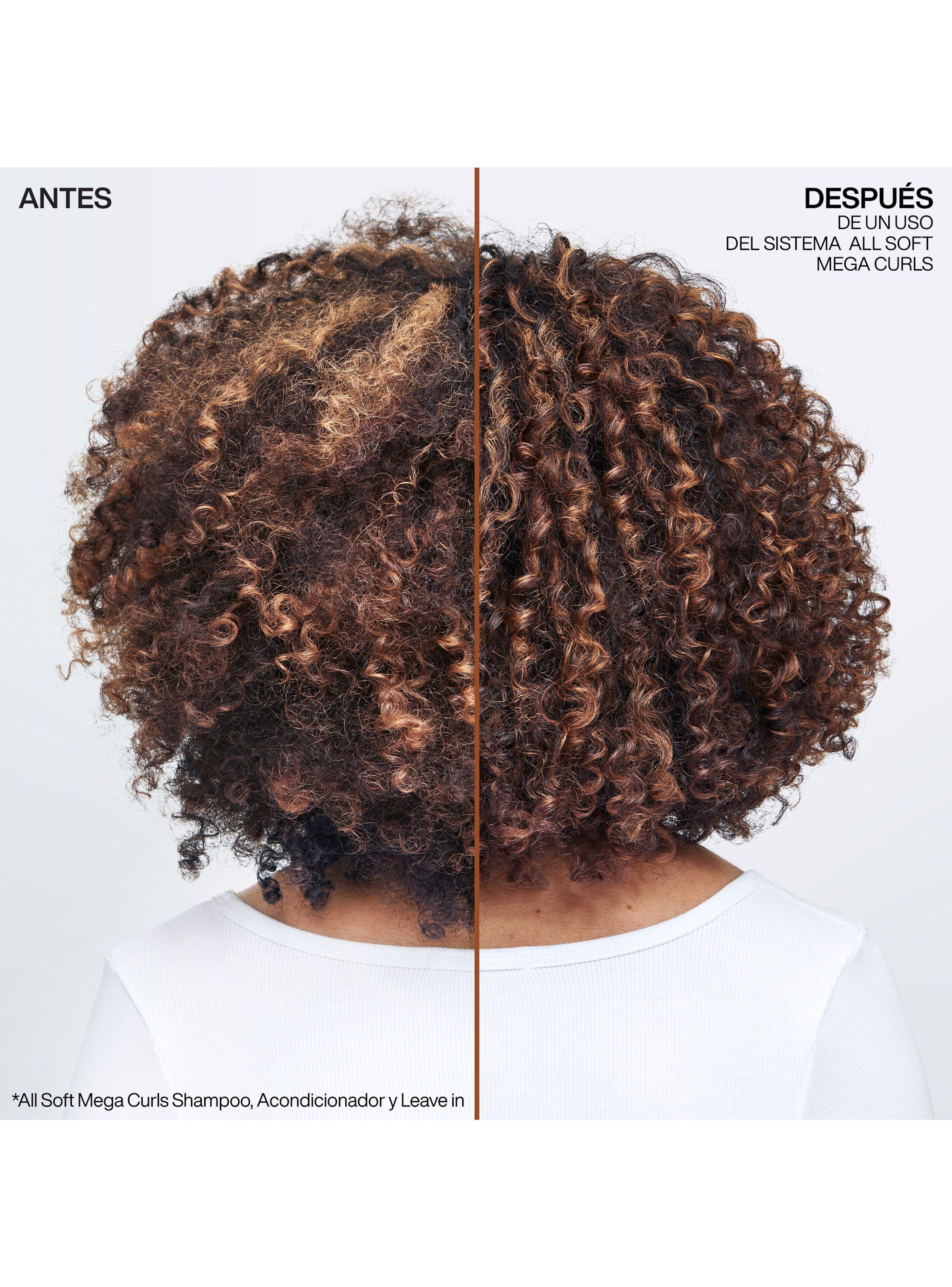 Set Nutrición Cabello Rizado Seco All Soft Mega Curls Shampoo Sin Sulfatos 300ml + Acondicionador 300ml-3