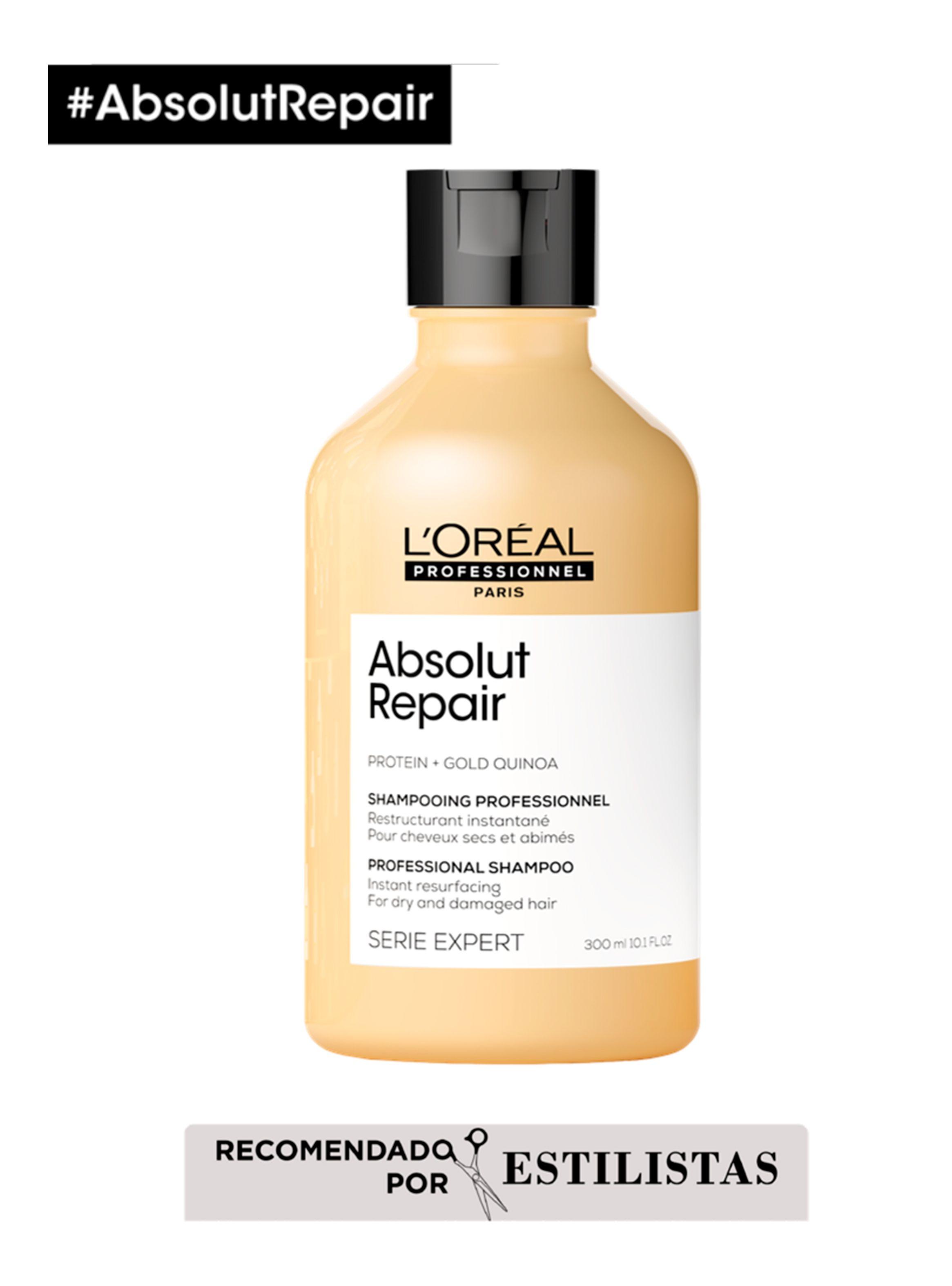 Set Reparación Cabello Dañado Absolut Repair  Shampoo 300ml + Máscara 75ml + Aceite 30ml-1