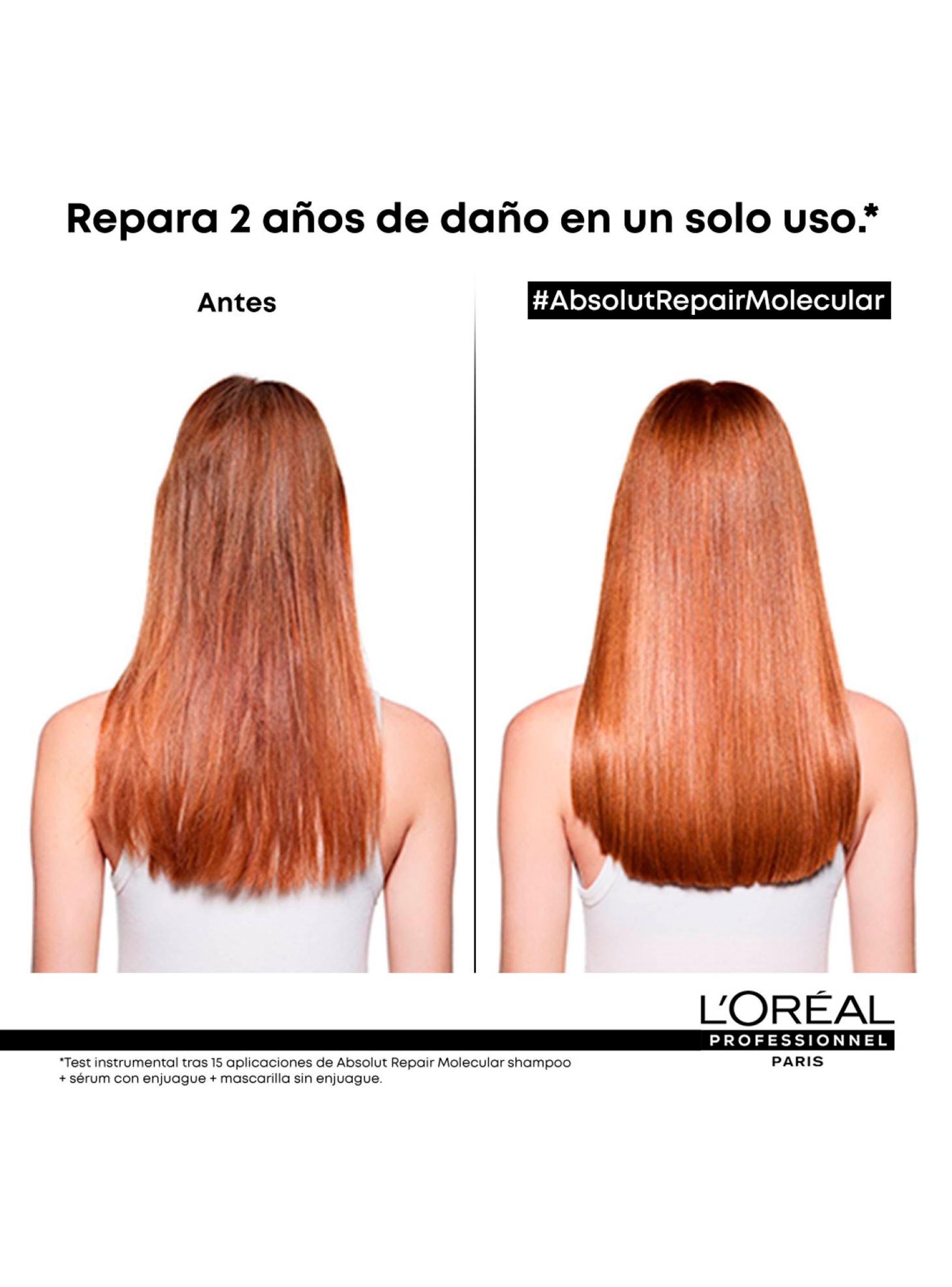 Set Reparación Estructura Molecular Cabello Absolut Repair Molecular Shampoo 300ml + Serúm 75ml + Aceite 30ml-3