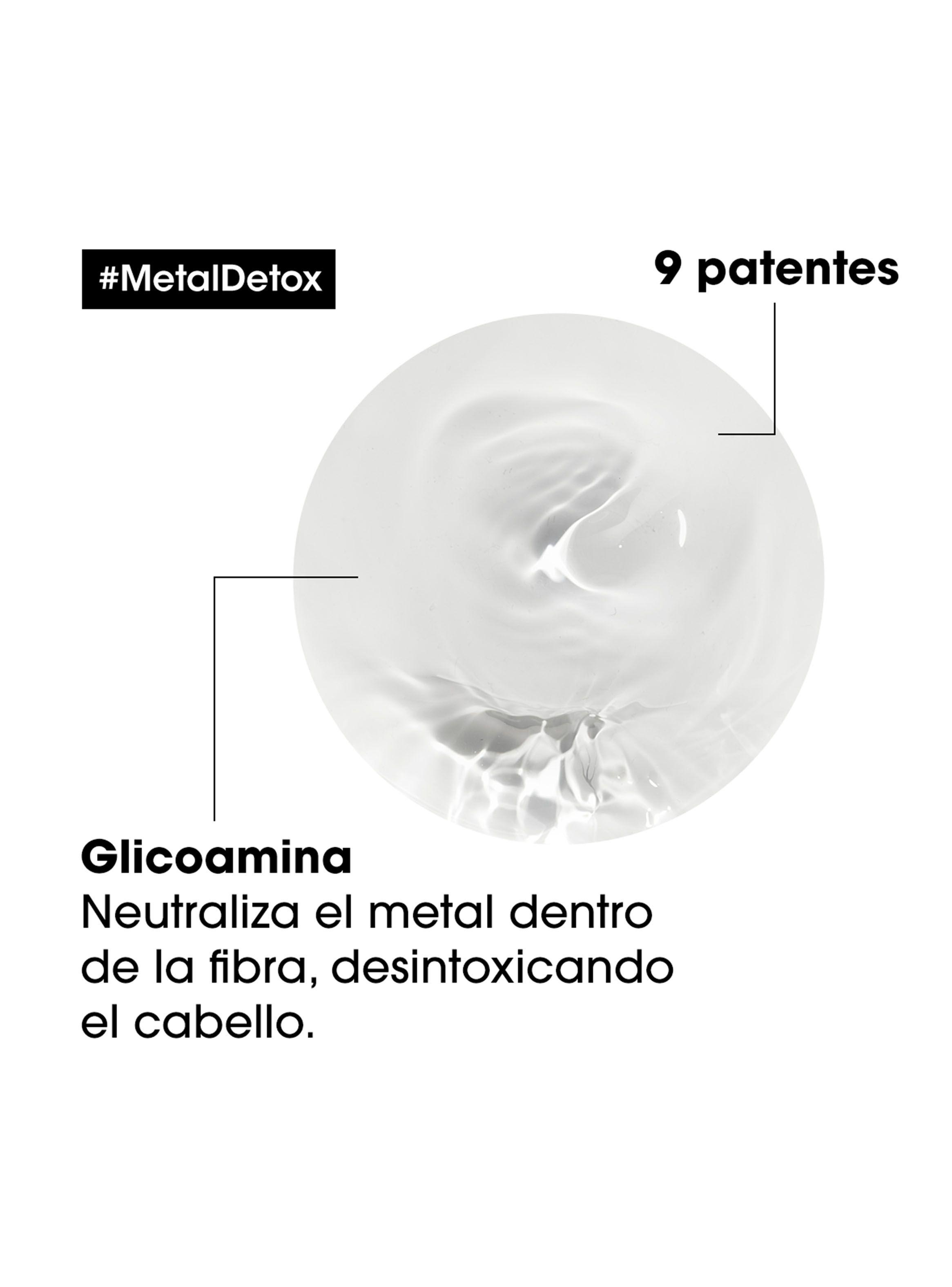 Set Metal Detox Anti-Quiebre Cabello Dañado y con Color Shampoo 300ml + Máscara 75ml + Aceite 30ml-1