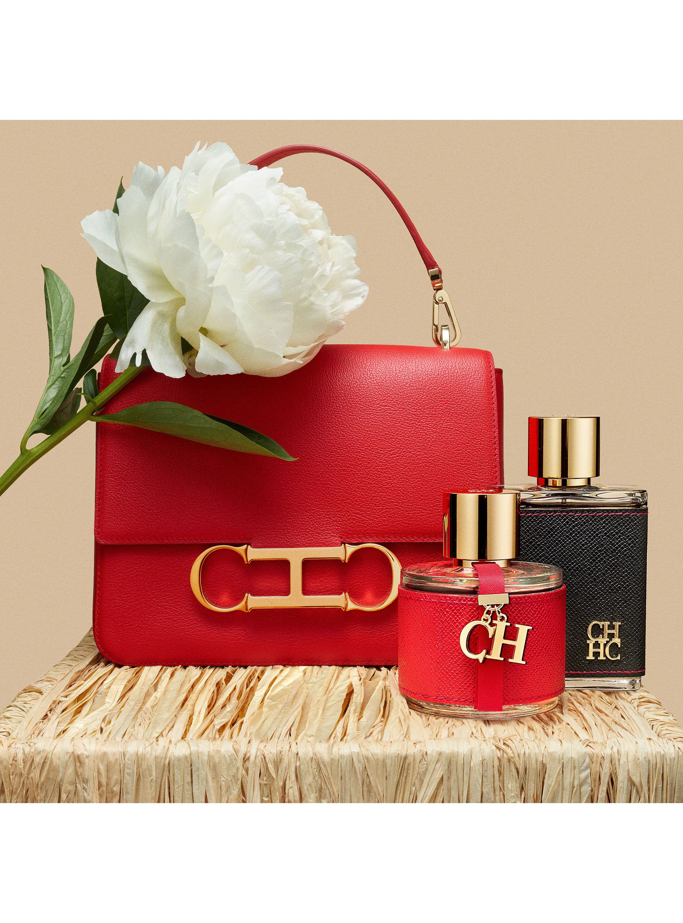 Set Perfume Carolina Herrera CH EDT Mujer 100 ml + Body Lotion 100 ml + EDT 10 ml-4
