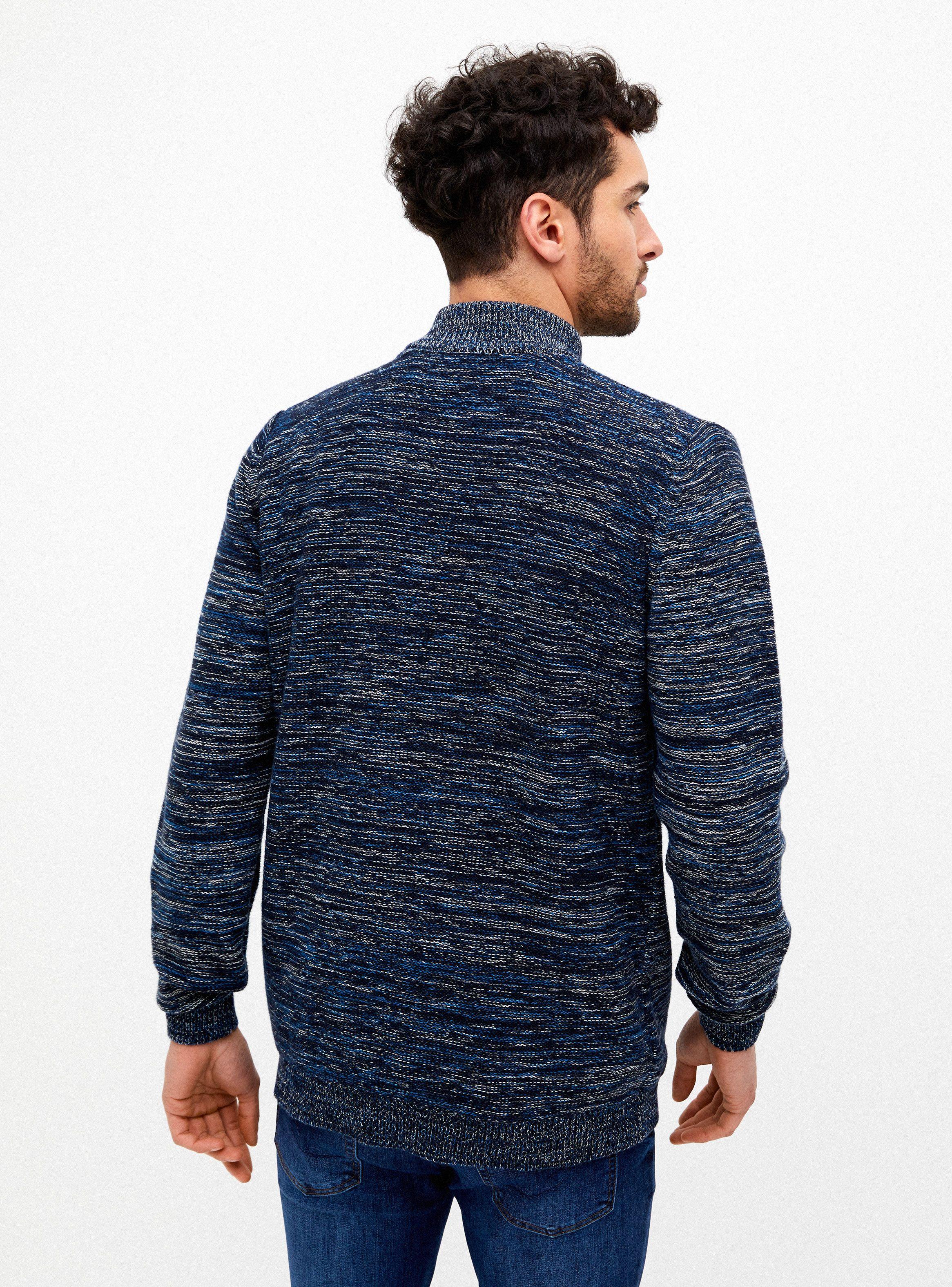 Sweater Half Button Bicolor-1