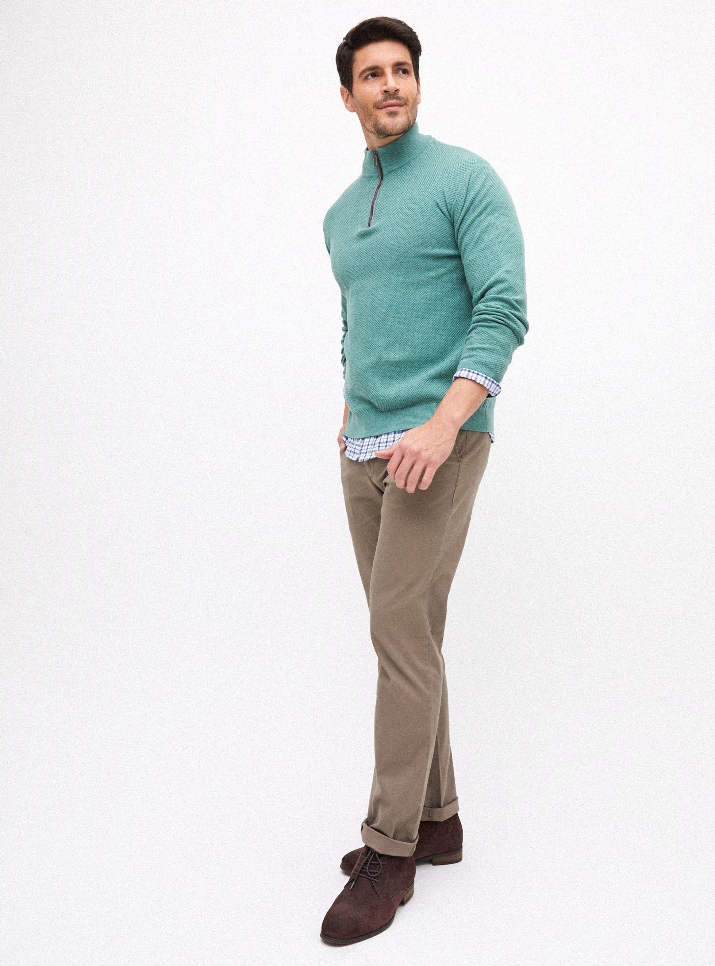 Sweater Half Zipper Liso-3