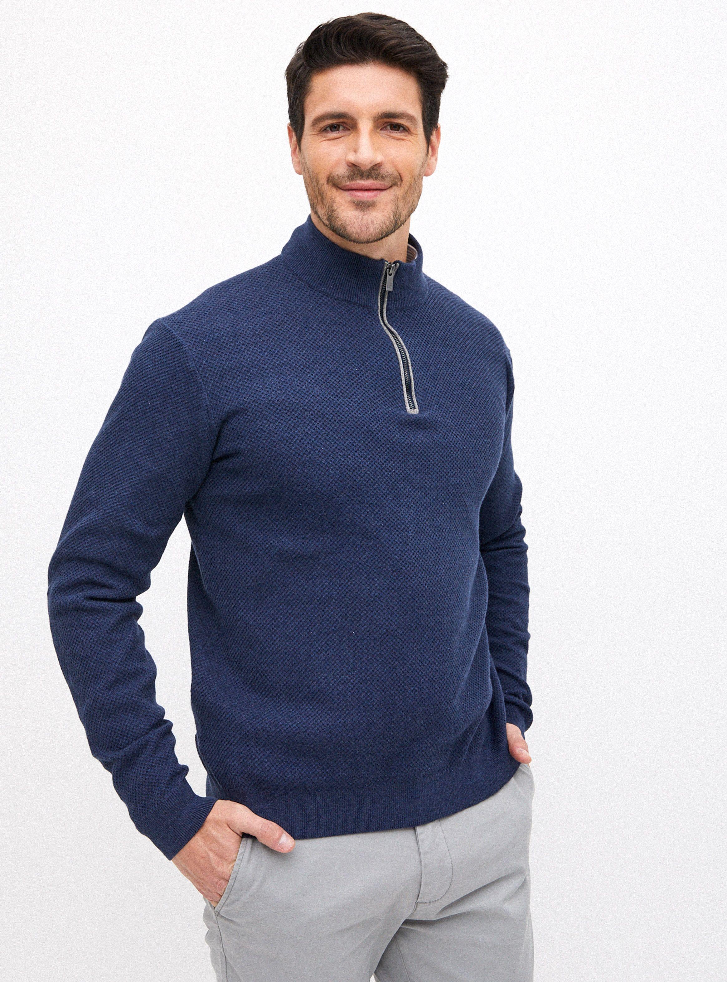 Sweater Half Zipper Liso-0
