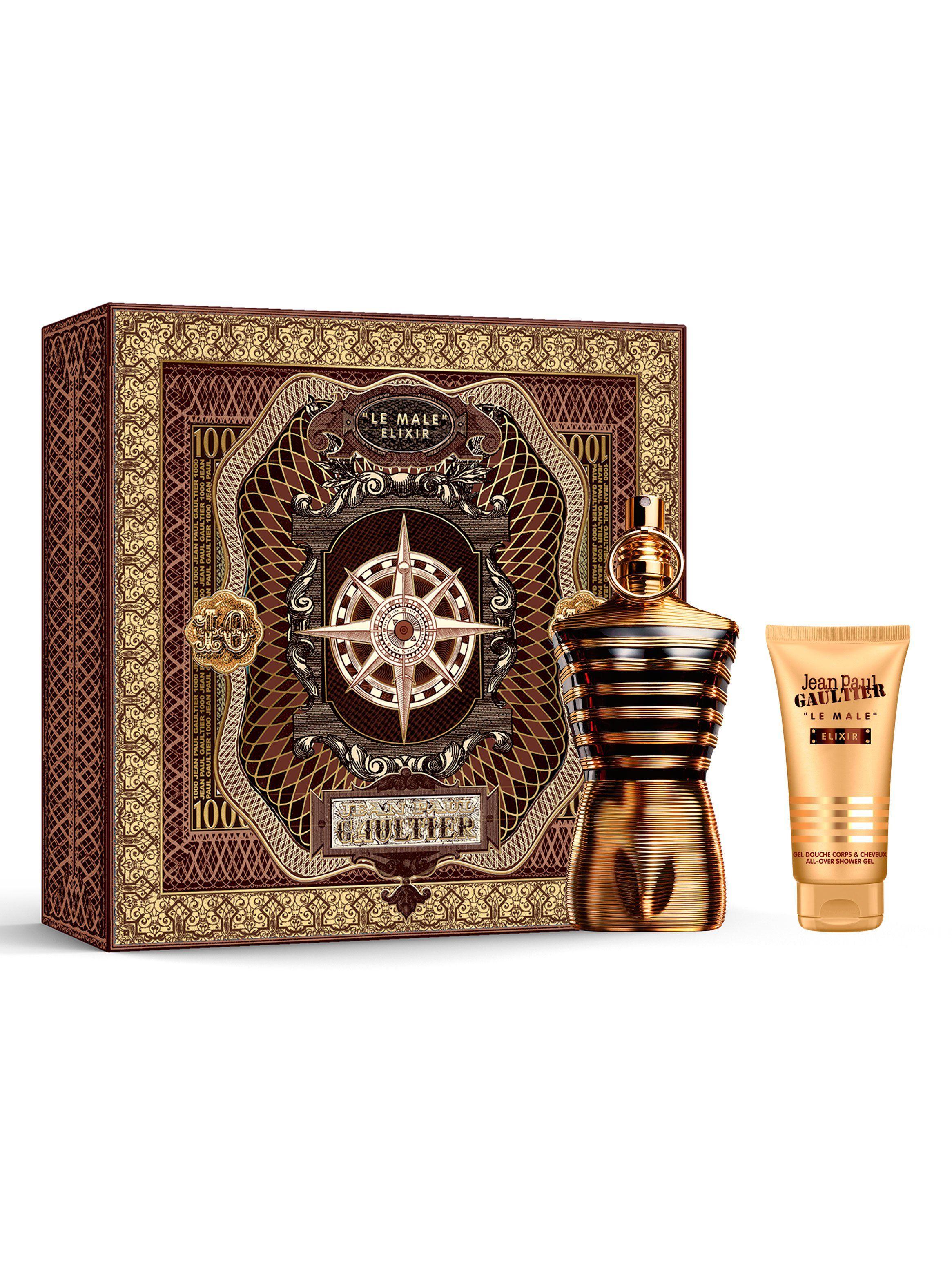 Set Perfume Le Male Elixir Parfum Hombre 125 ml + All Over Gel de Baño 75 ml-0