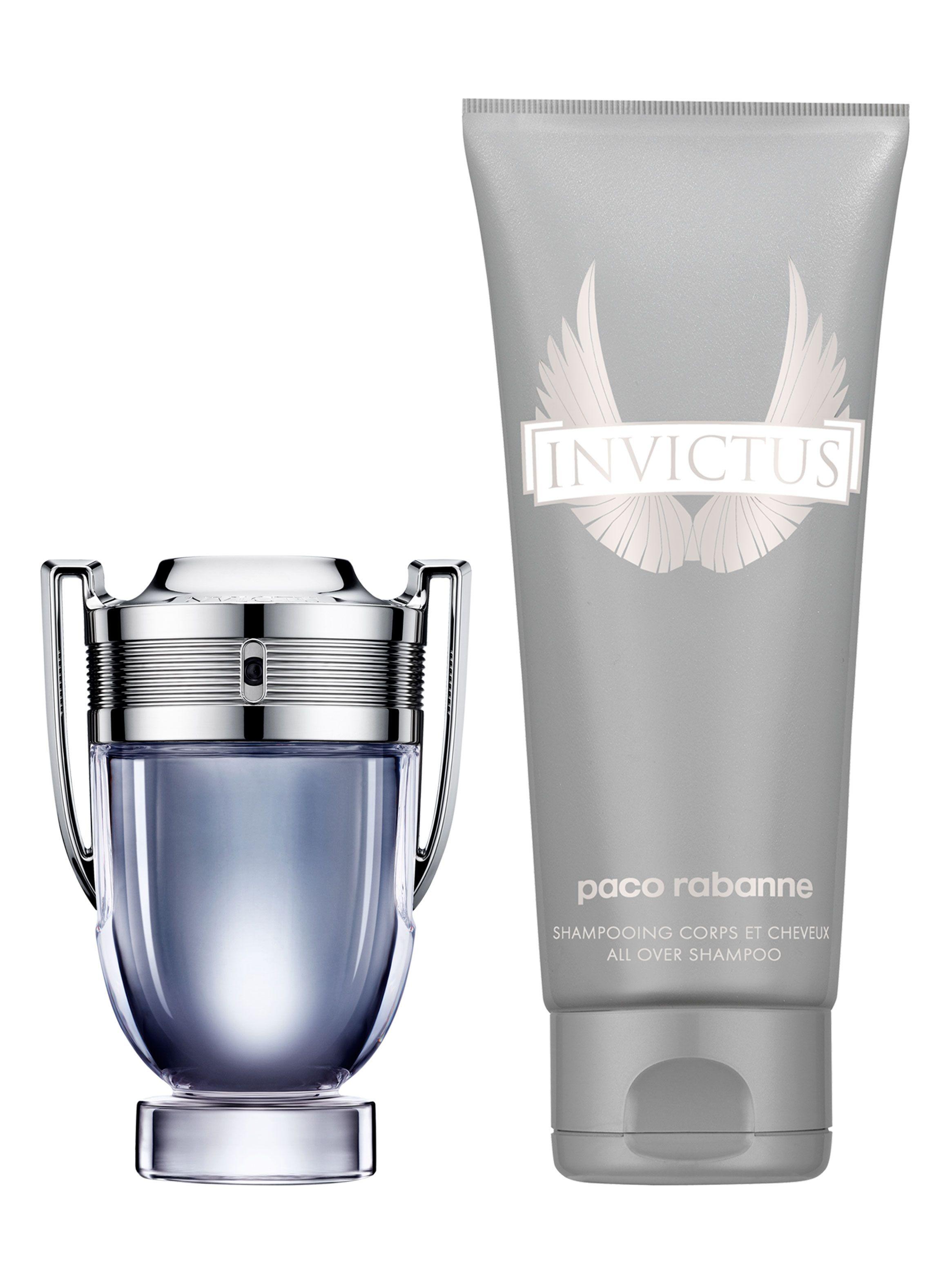 Set Perfume Invictus EDT Hombre 50 ml + Shampoo All Over 100 ml Paco Rabanne-1