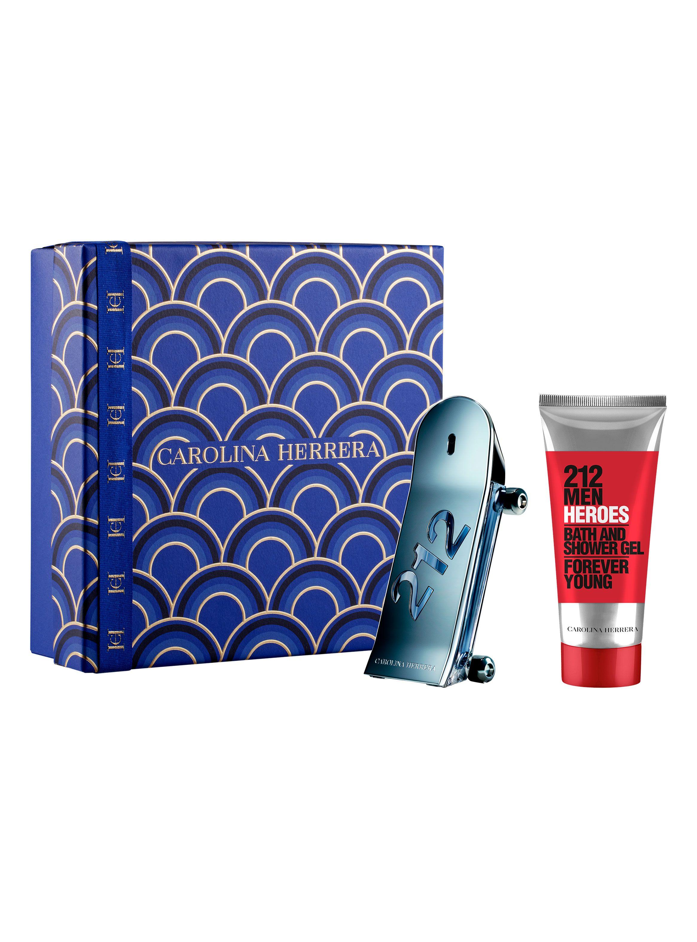 Set Perfume 212 Heroes EDT Hombre 90 ml + Shower Gel 100 ml Carolina Herrera-0