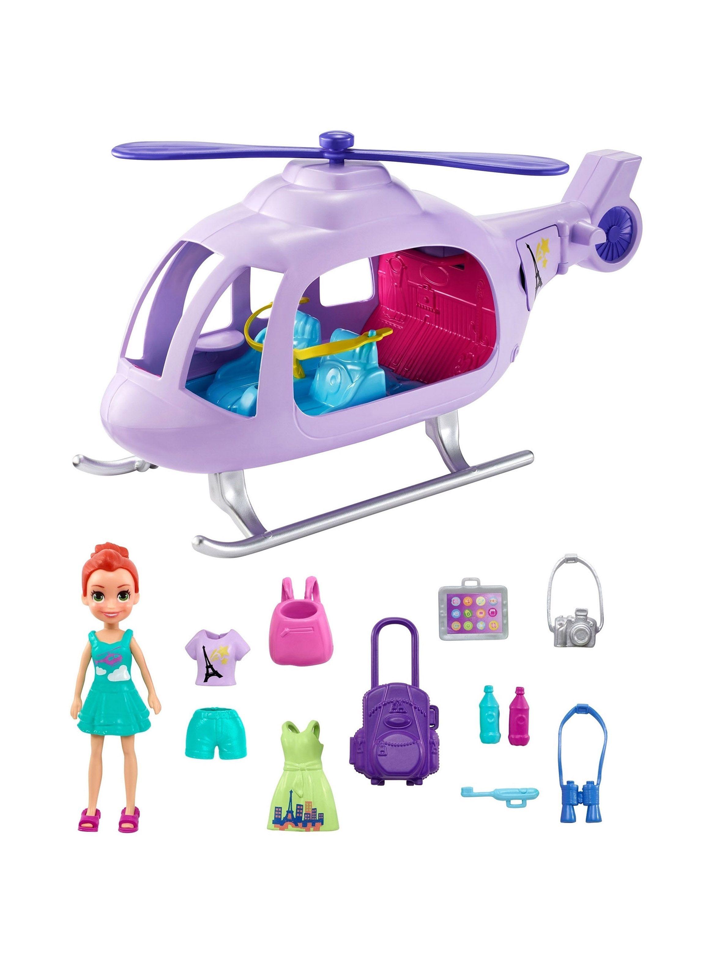 Accesorio Polly Pocket de Muñecas Helicóptero de Vacaciones-0