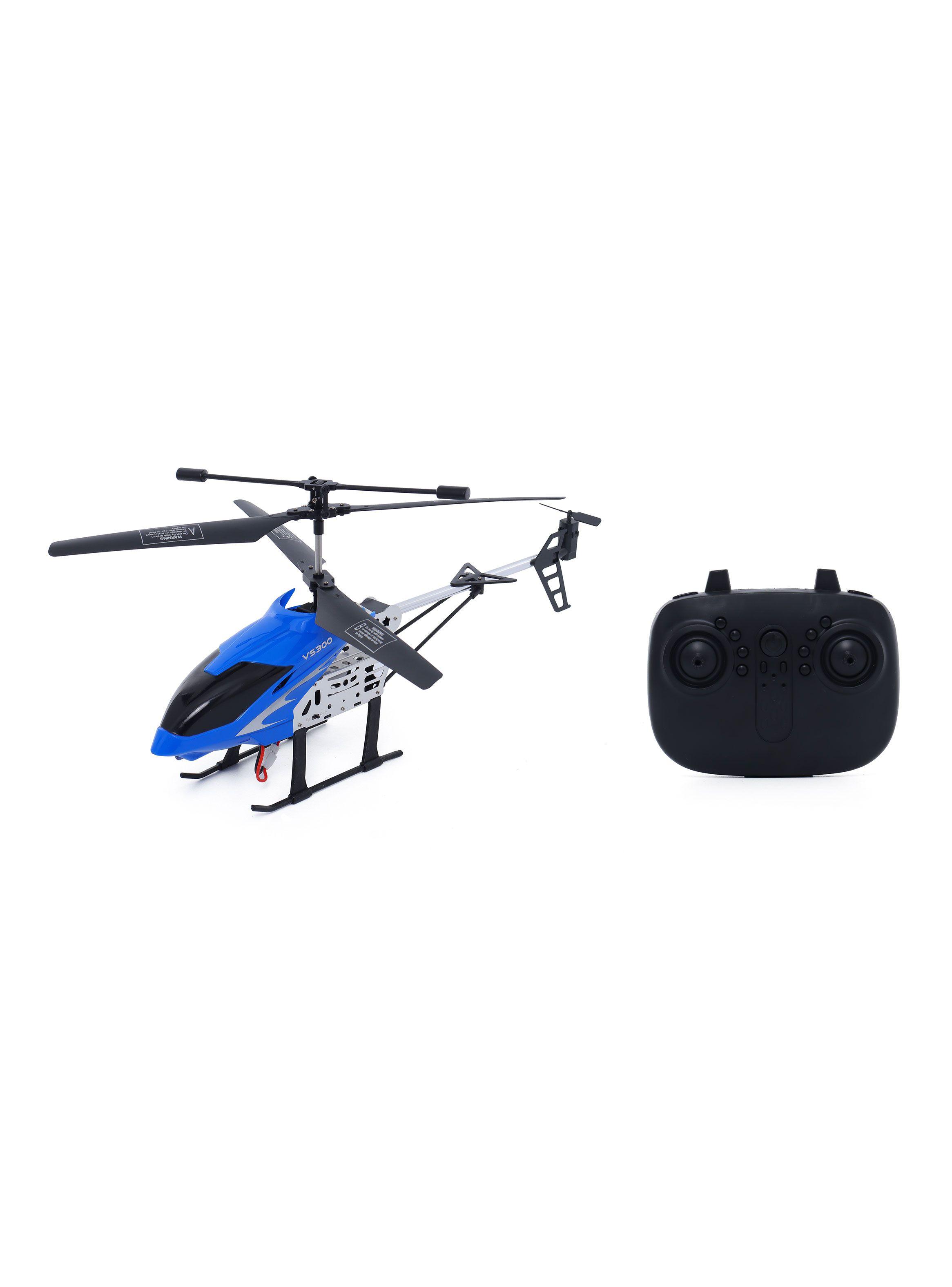 Helicóptero Control Remoto 3.5 Canales Multidirección Luz Azul-2