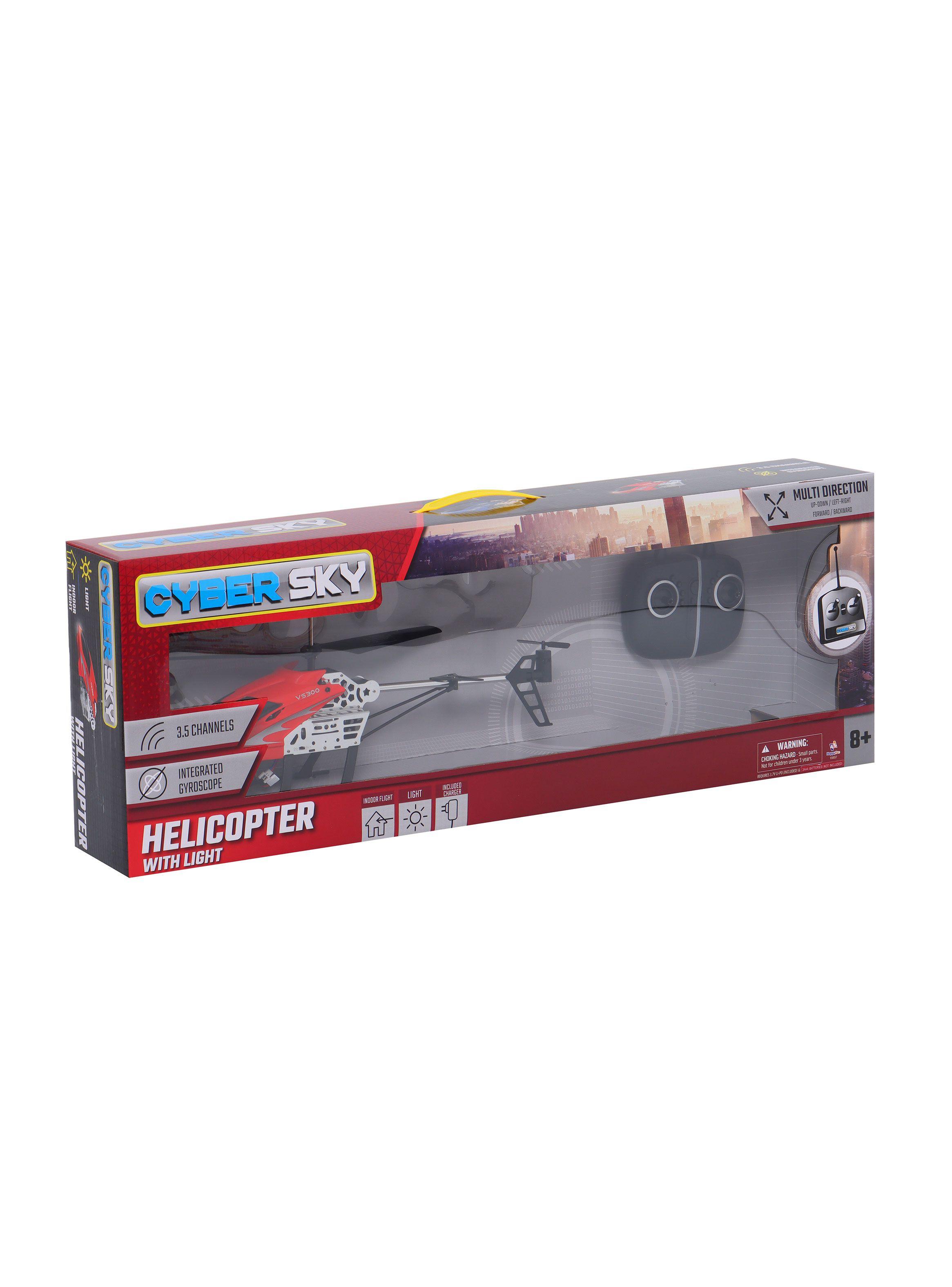 Helicóptero Control Remoto 3.5 Canales Multidirección Luz Rojo-1