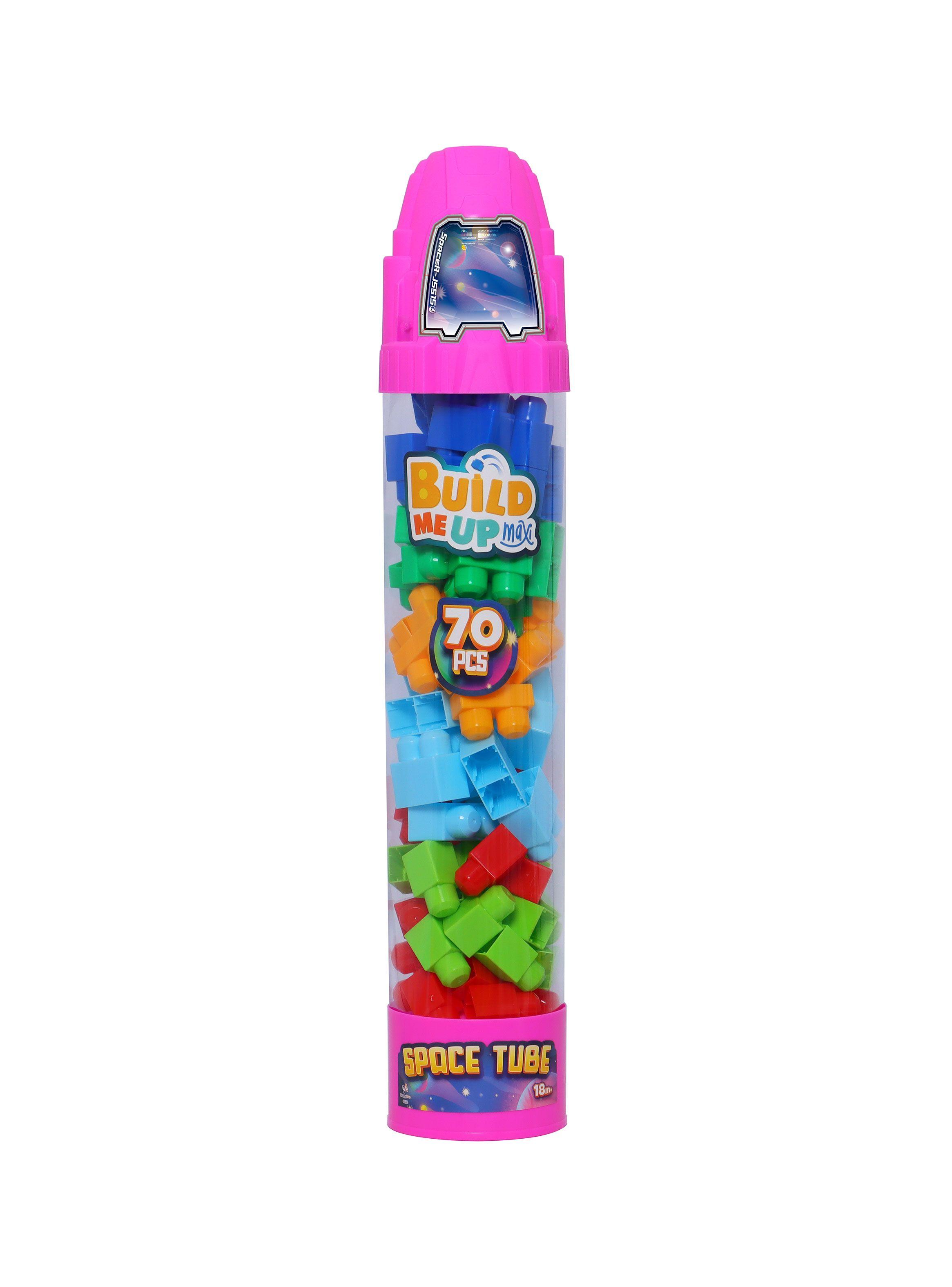 Bloques Maxi 70 Piezas Nave Espacial en Display Rosado-0