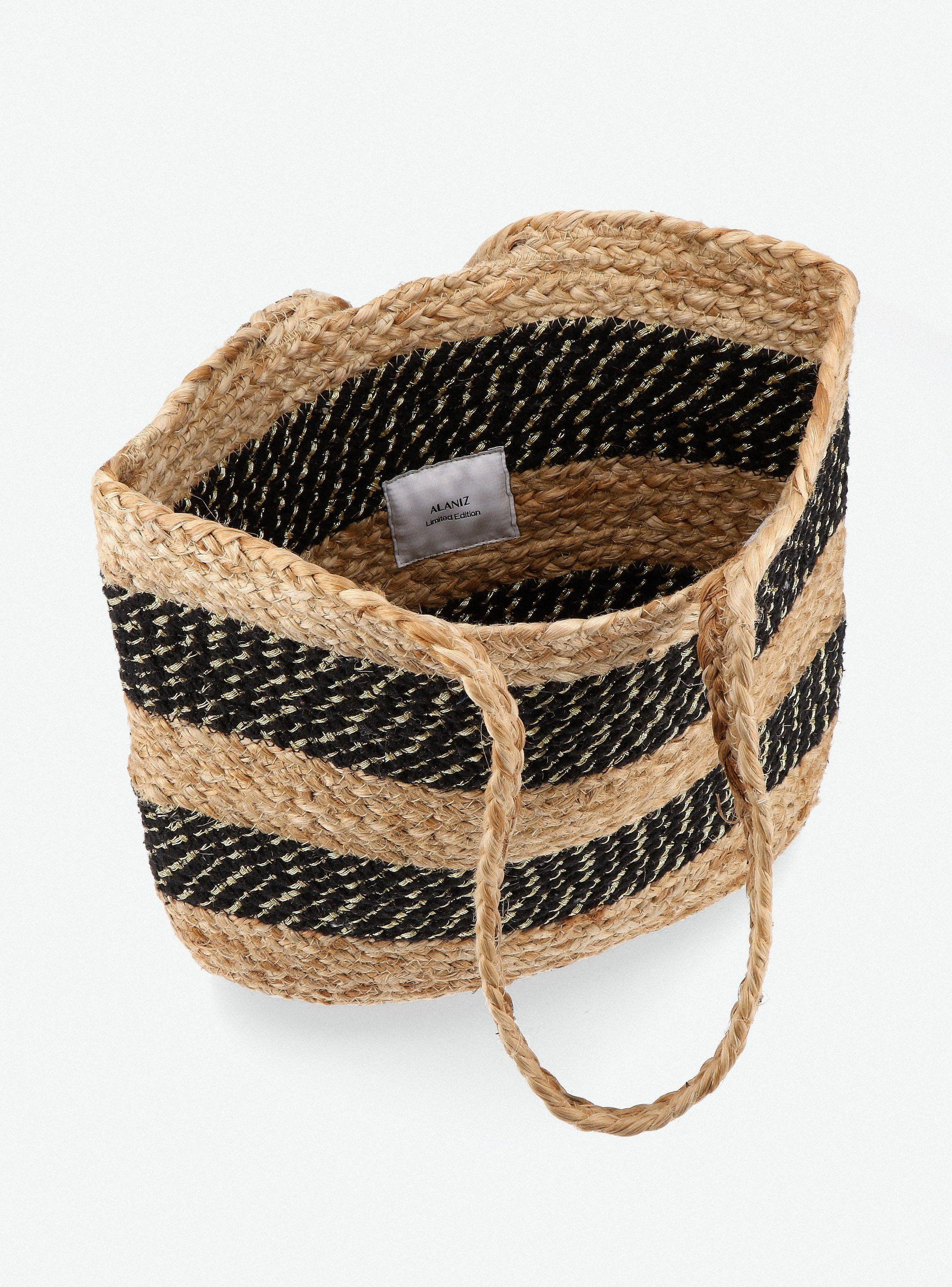 Cartera Totebag de Raffia con Hilo de Lurex-5