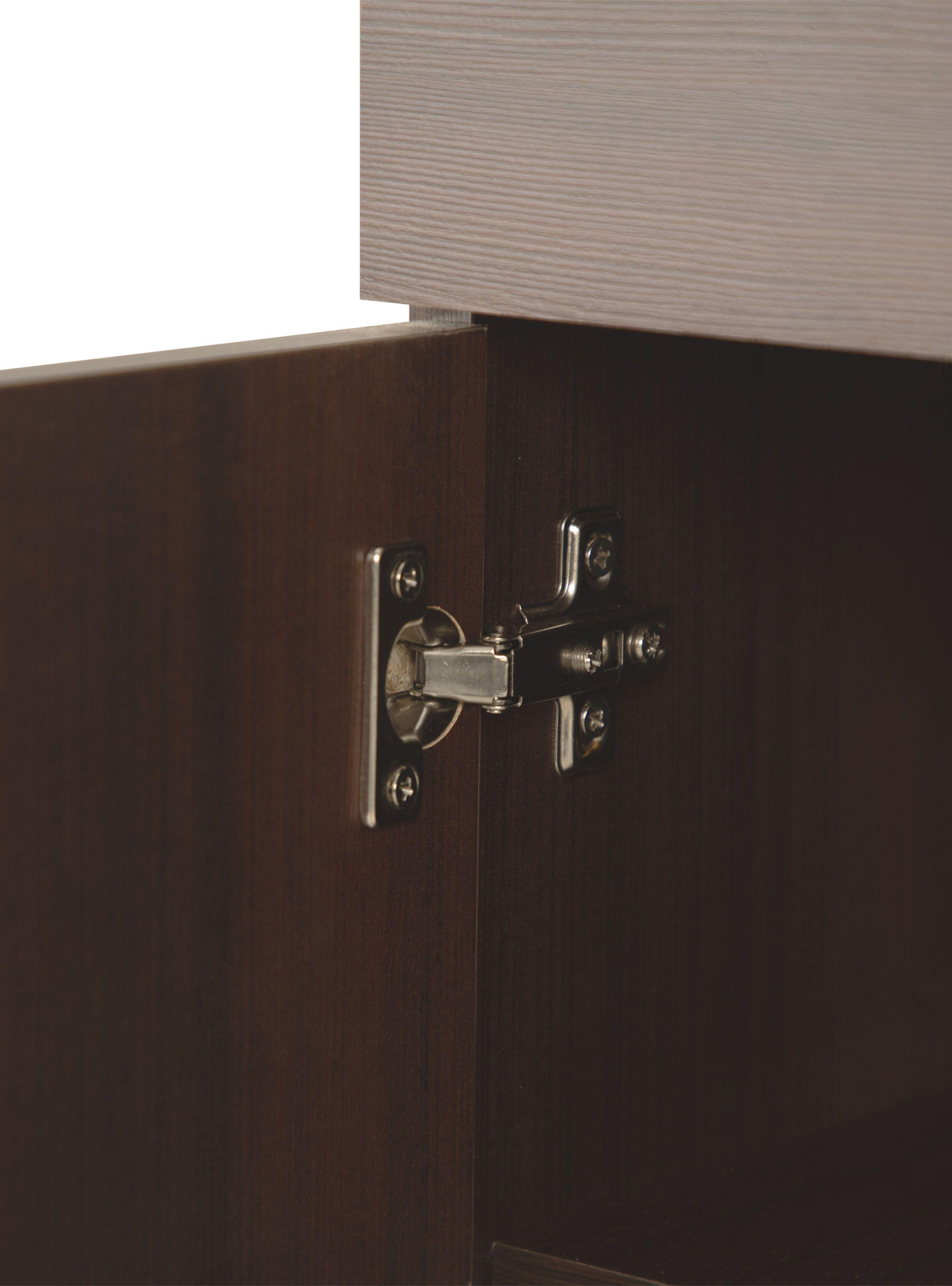 Mueble Auxiliar Cocina 1C 2P 1R Chocolate-4