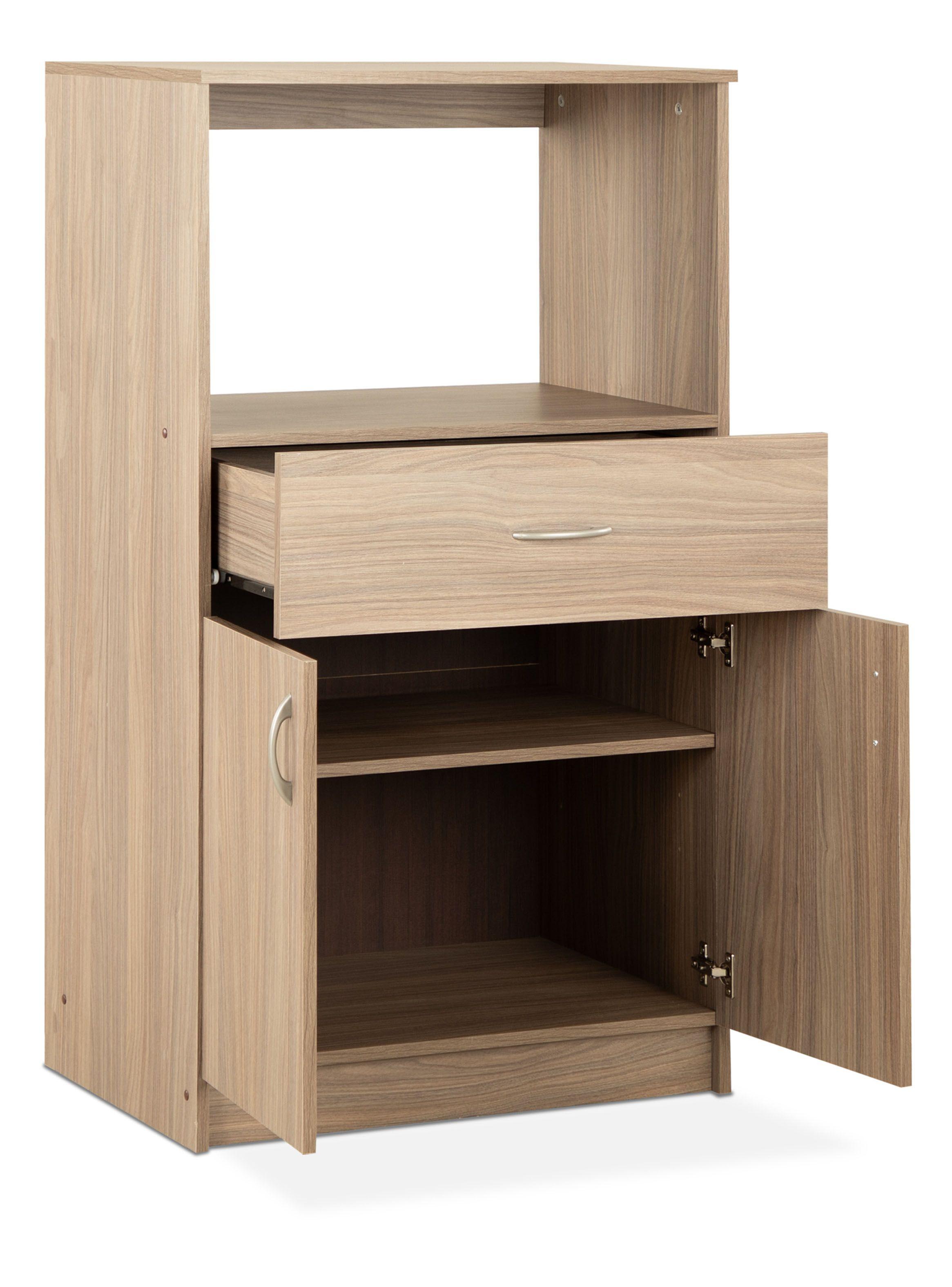 Mueble Auxiliar Cocina 1C 2P 1R Nogal-3