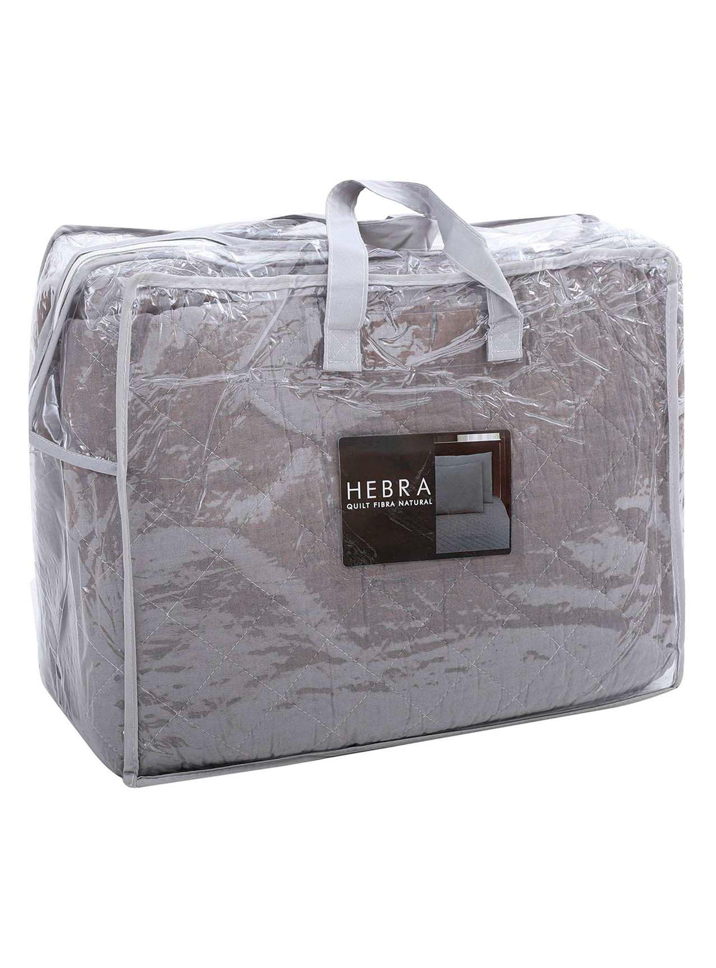 Quilt Hebra 2 Plazas Fibra Gris-3