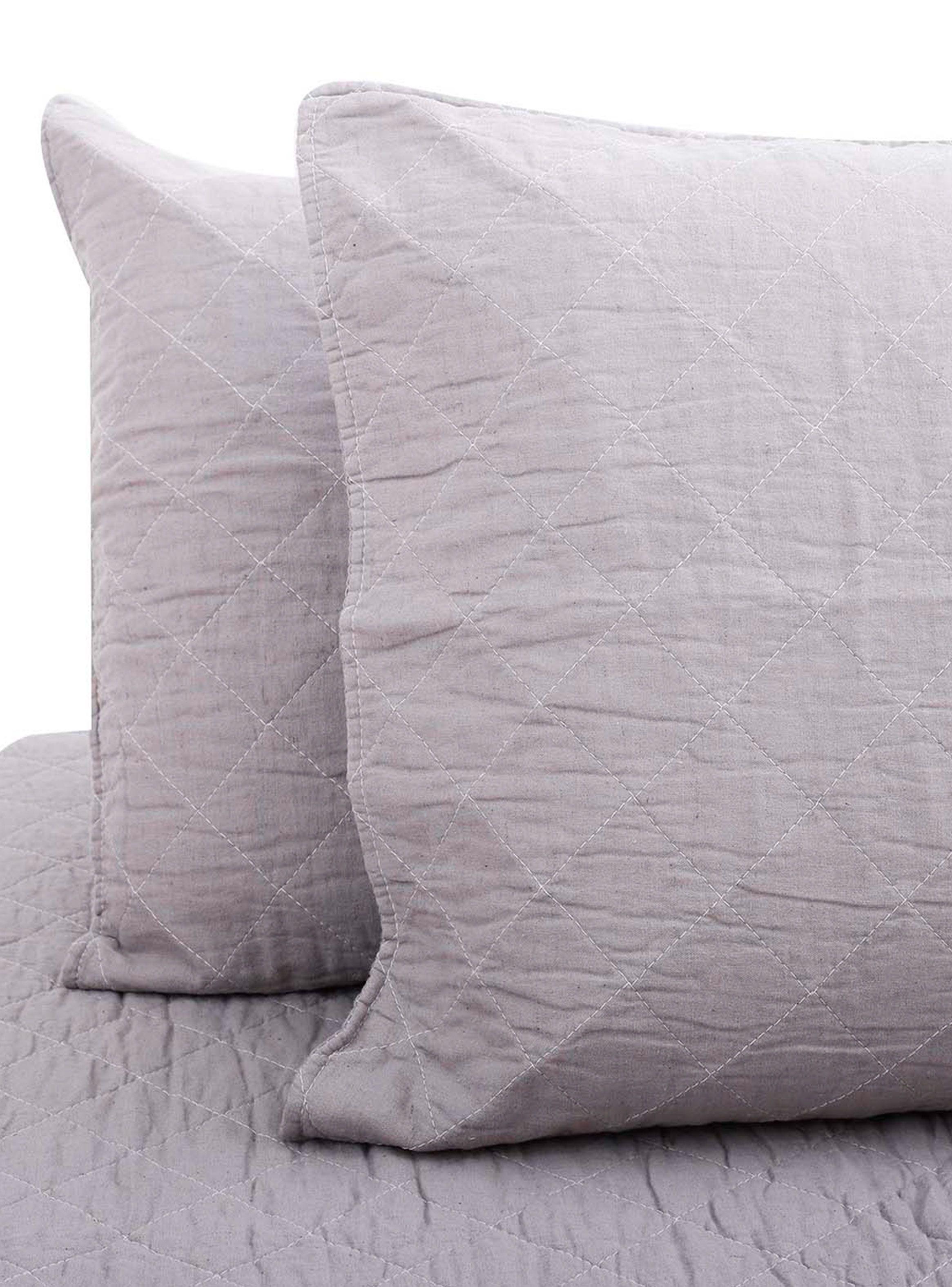 Quilt Súper King Hebra Fibra Gris-0