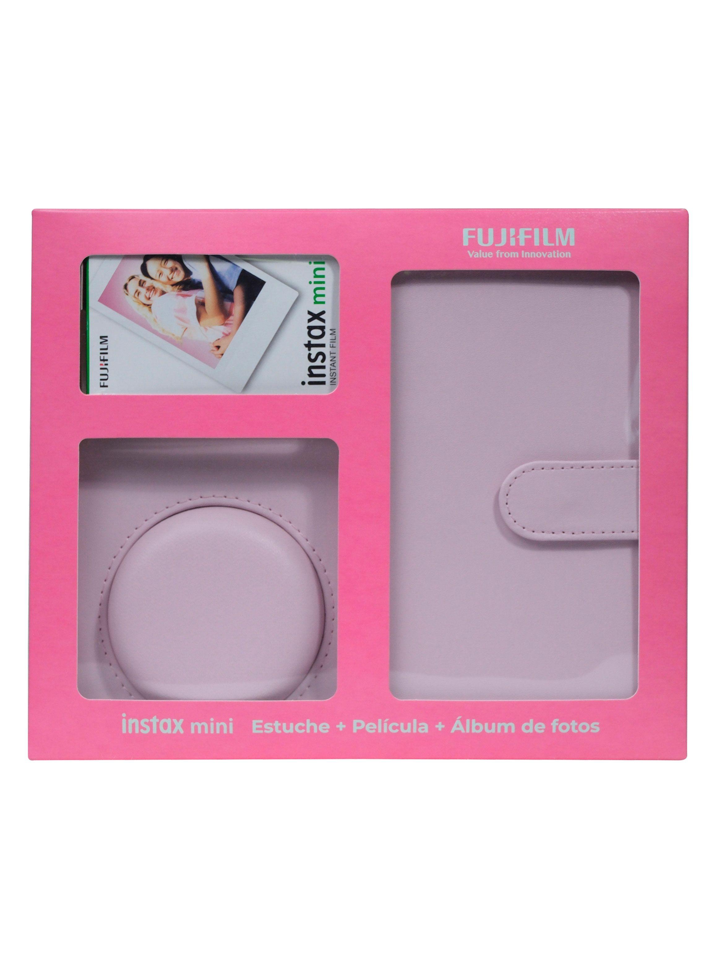 Kit Estuche + Álbum de Fotos + Film 10 Fotos Rosado Pastel-1