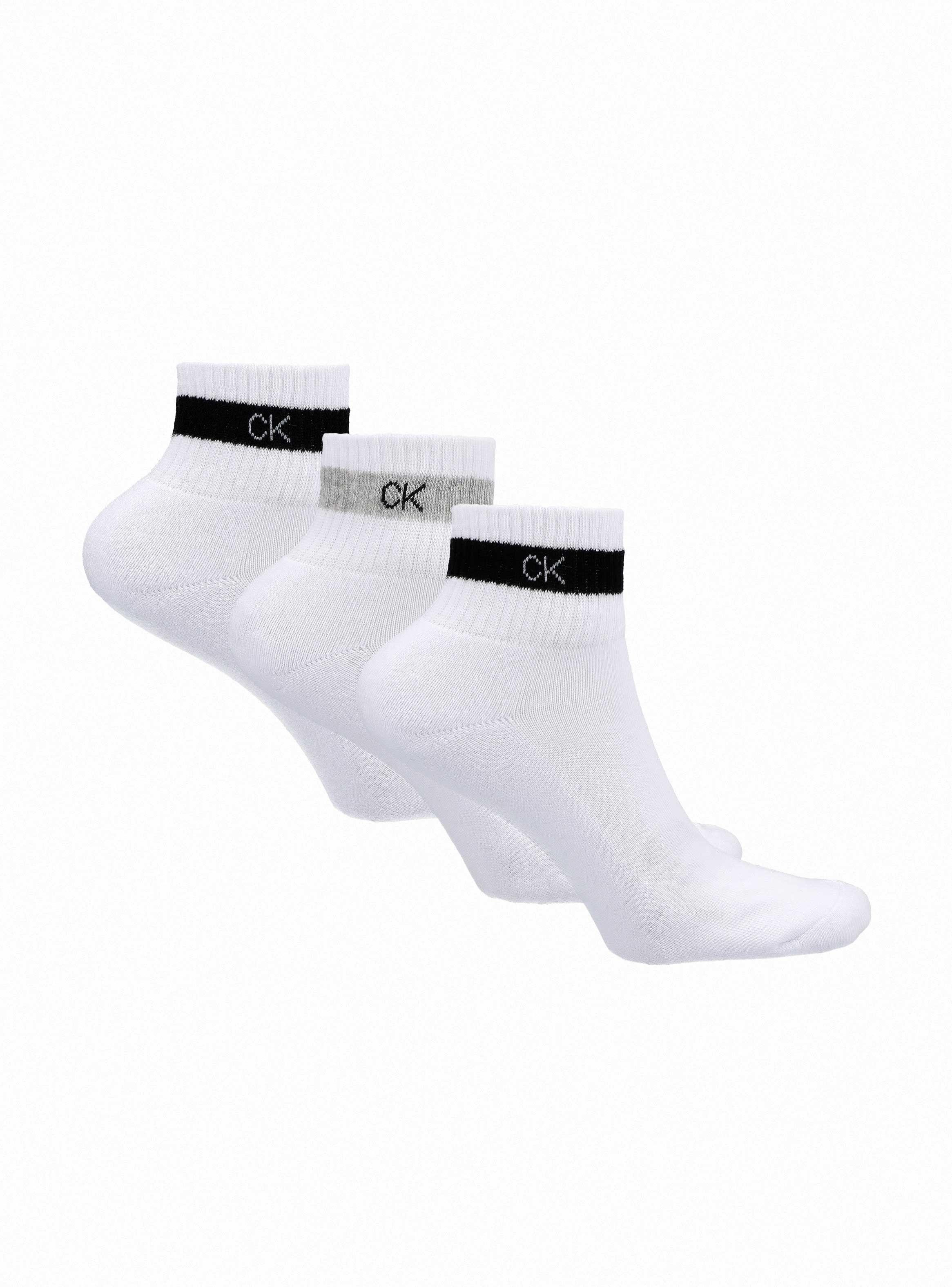 Calcetín Liso Diseño Básico Logo de Calvin Klein