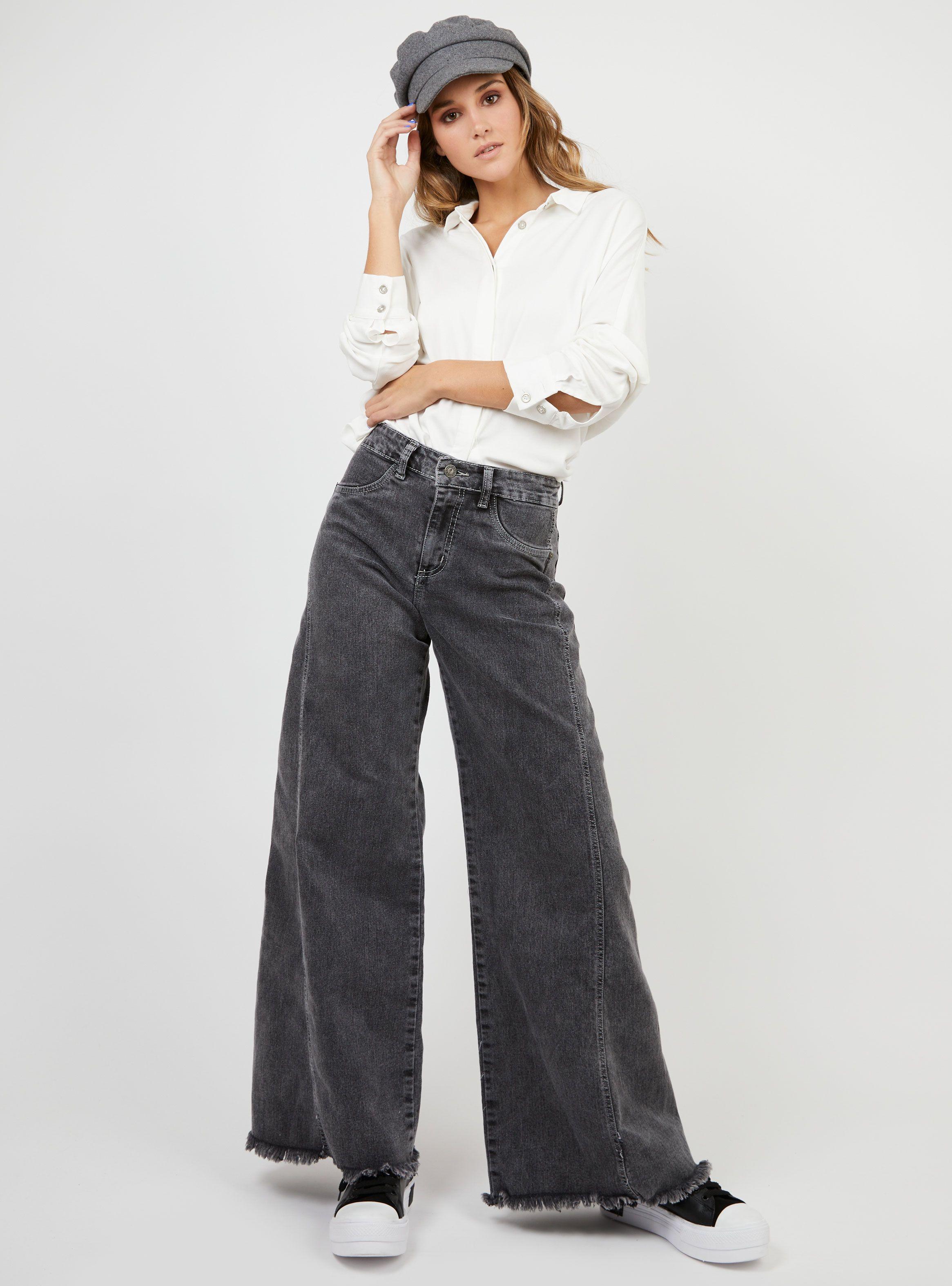 Jeans Anna F Tiro Alto Gris Gravillado-3