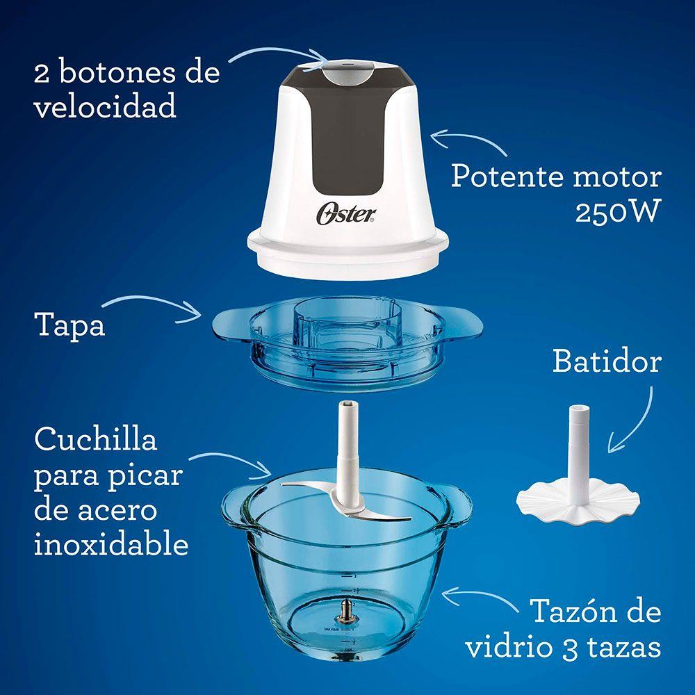 Mini Picadora 3 Tazas con Tazón de Vidrio-2