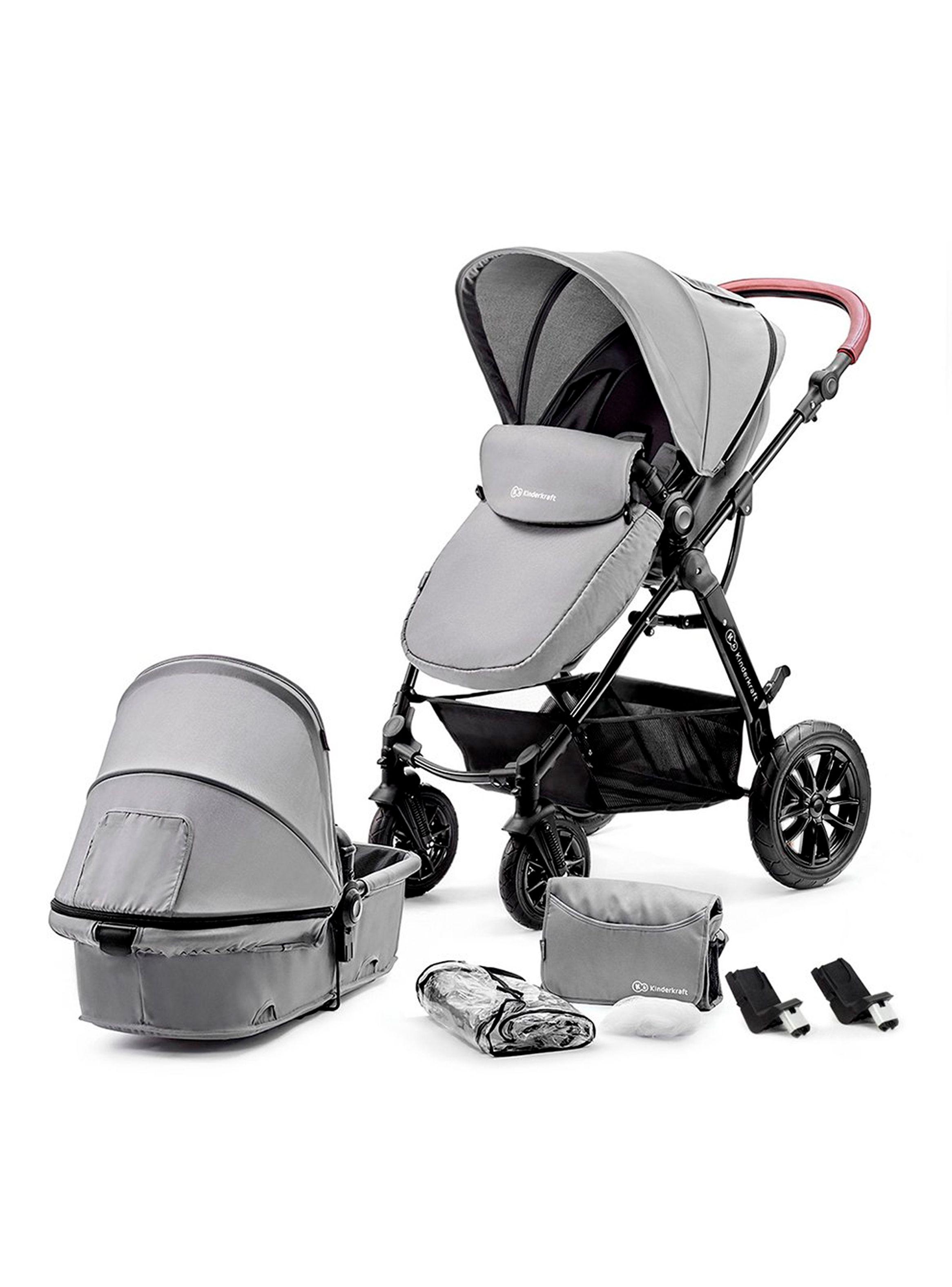 Coche de Paseo Moov 2 en 1 Gris-0