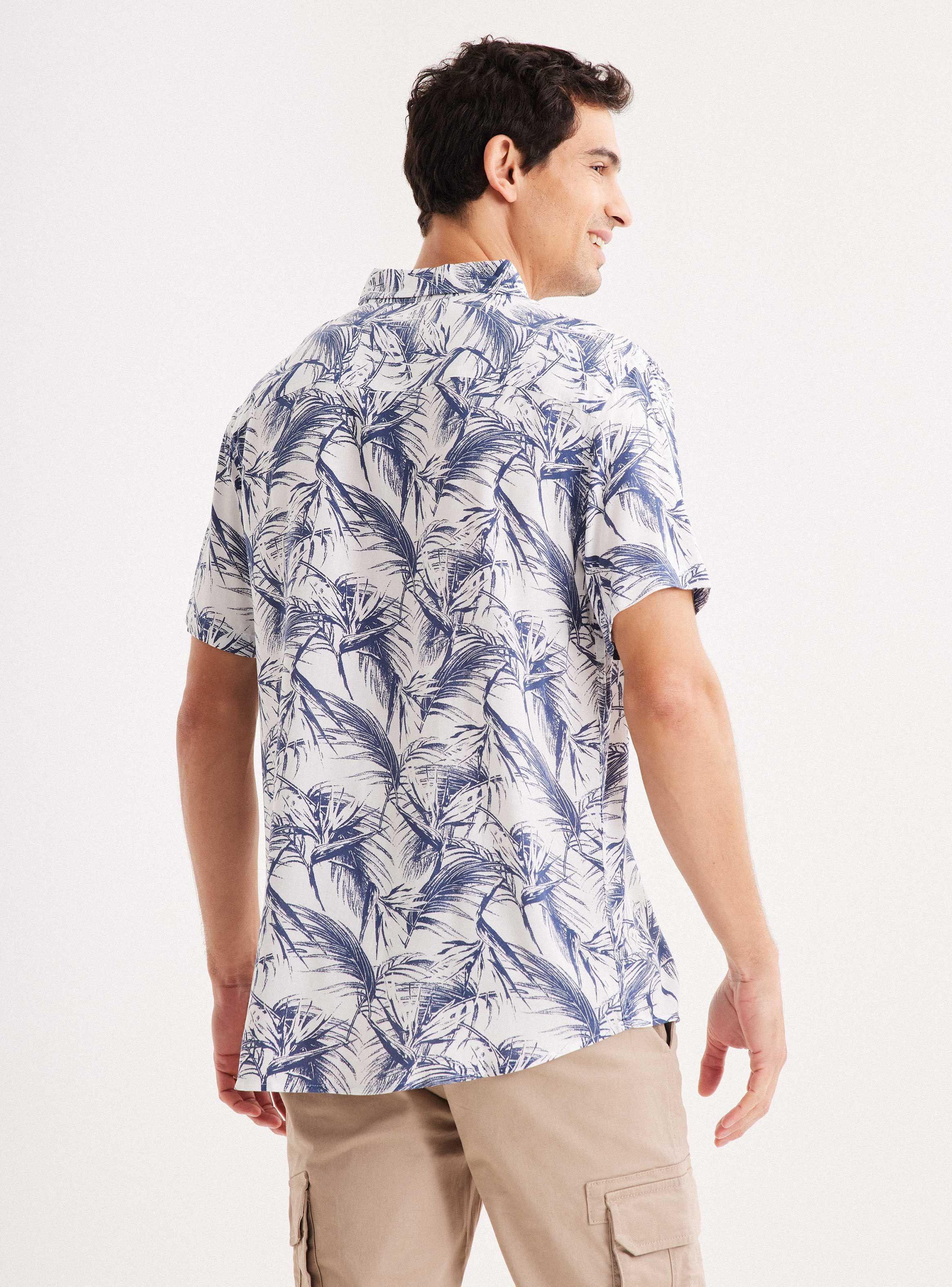 Camisa de Vestir Manga Corta Viscosa-1