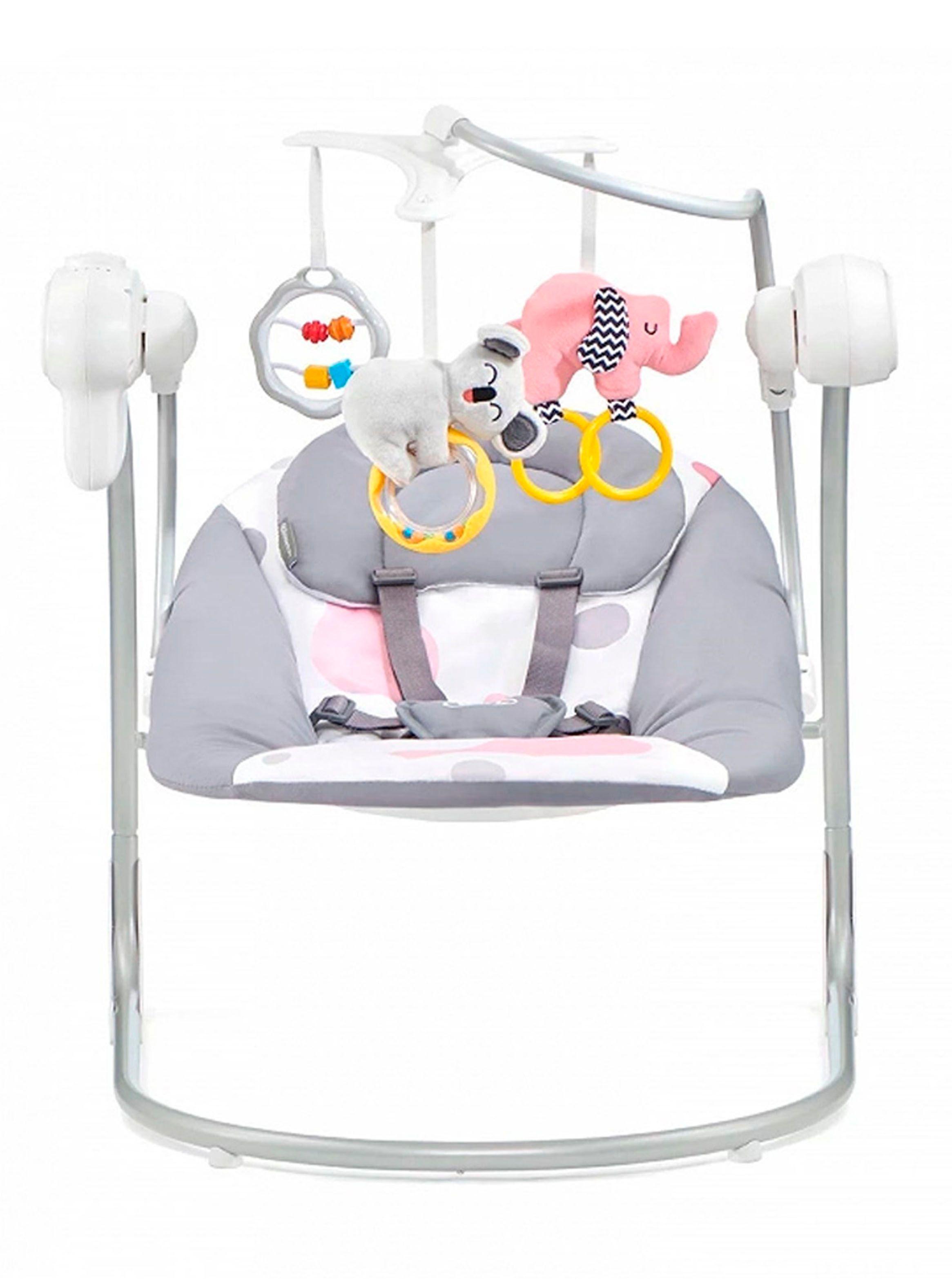 Silla Nido Mecedora Minky Rosa-1
