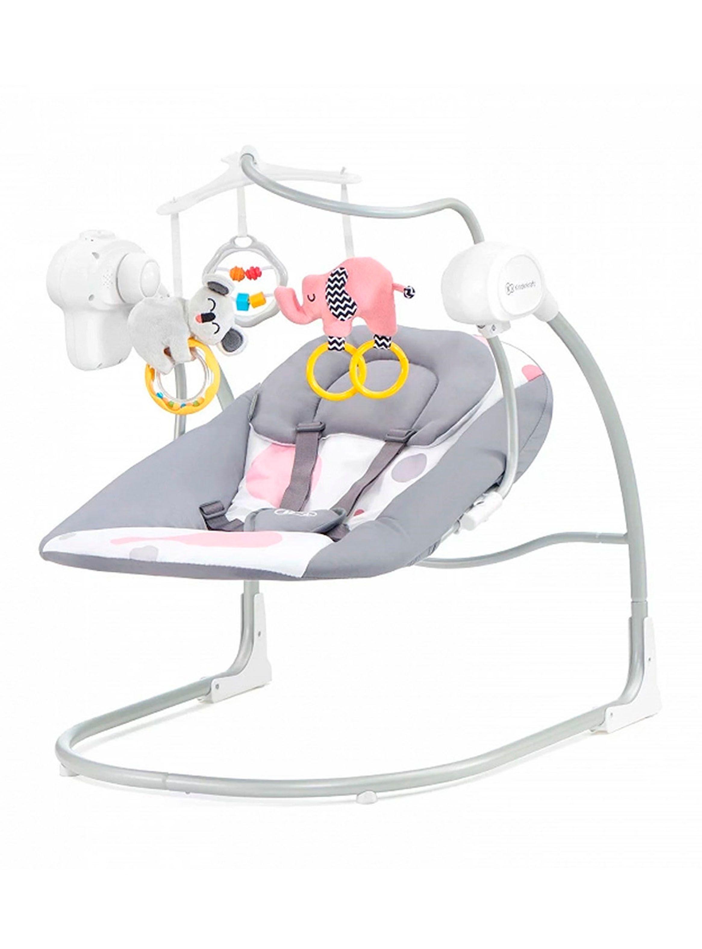 Silla Nido Mecedora Minky Rosa-0
