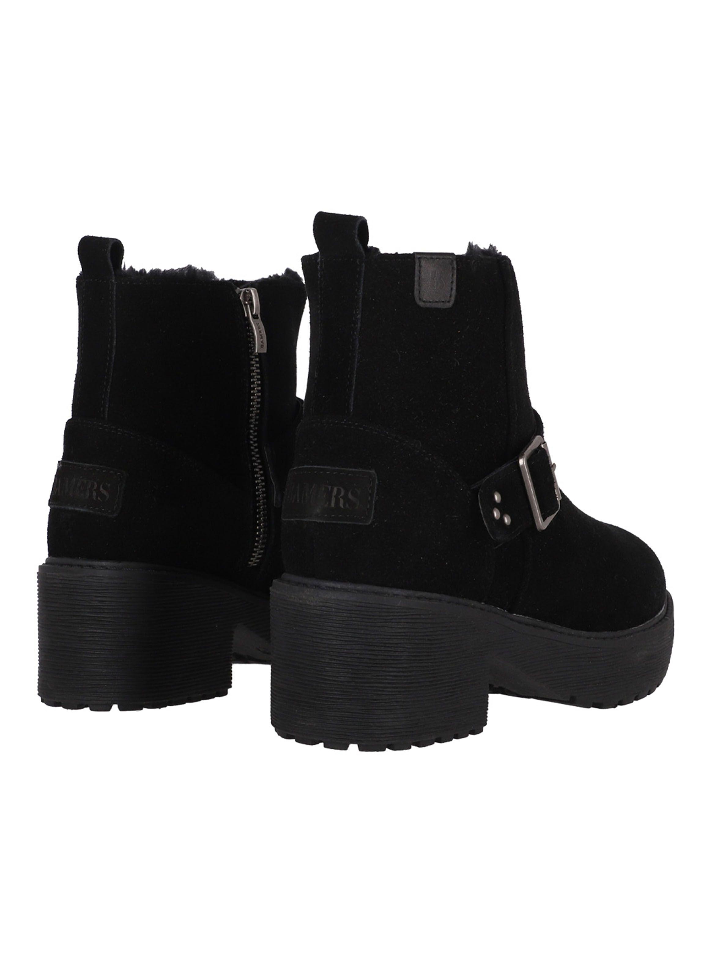 Bota Cuero Charm Heel Mujer-2