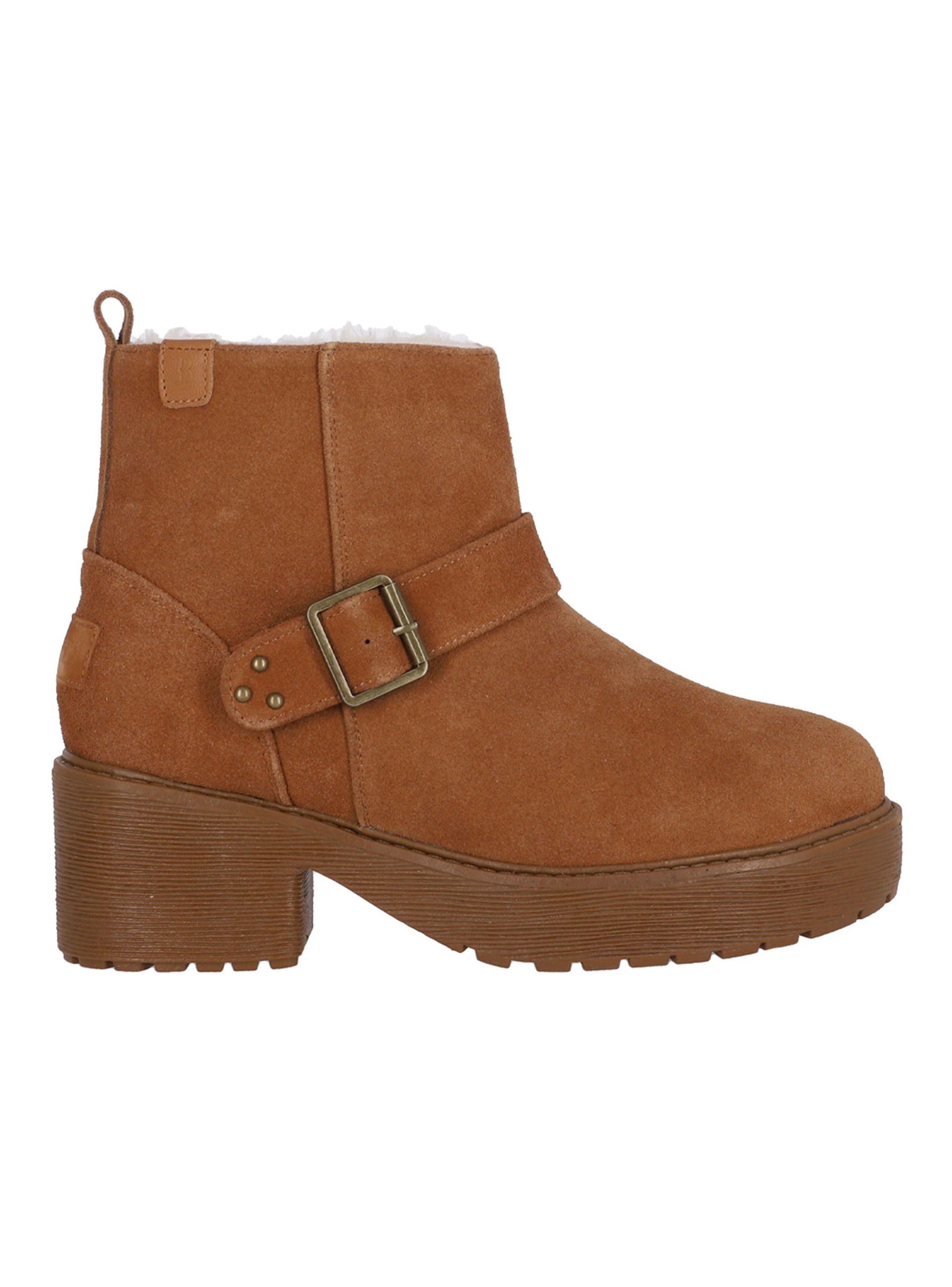 Bota Cuero Charm Heel Mujer-0