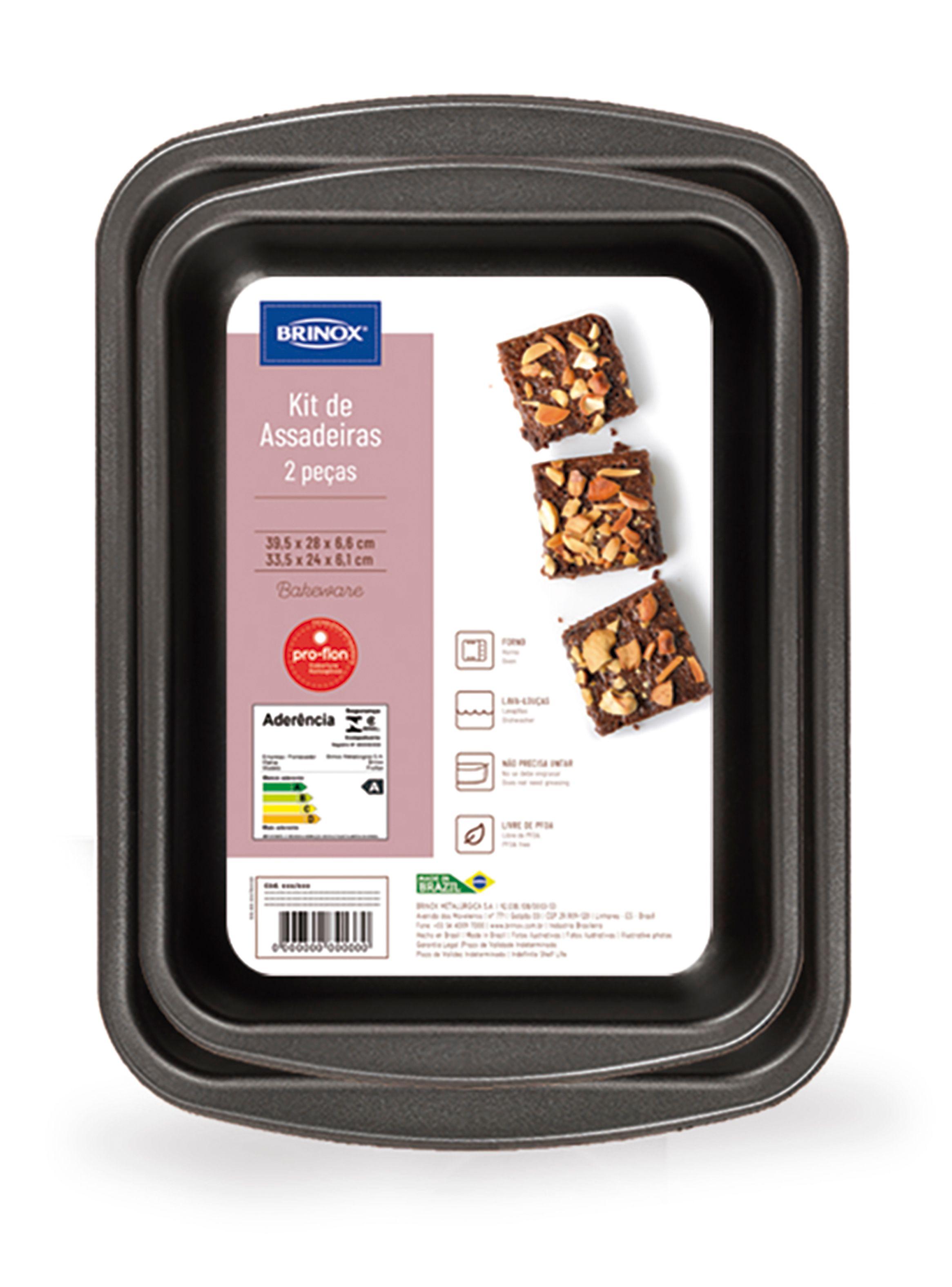 Set Asadera Rectangular Rojo 1461/499 Aluminio-2