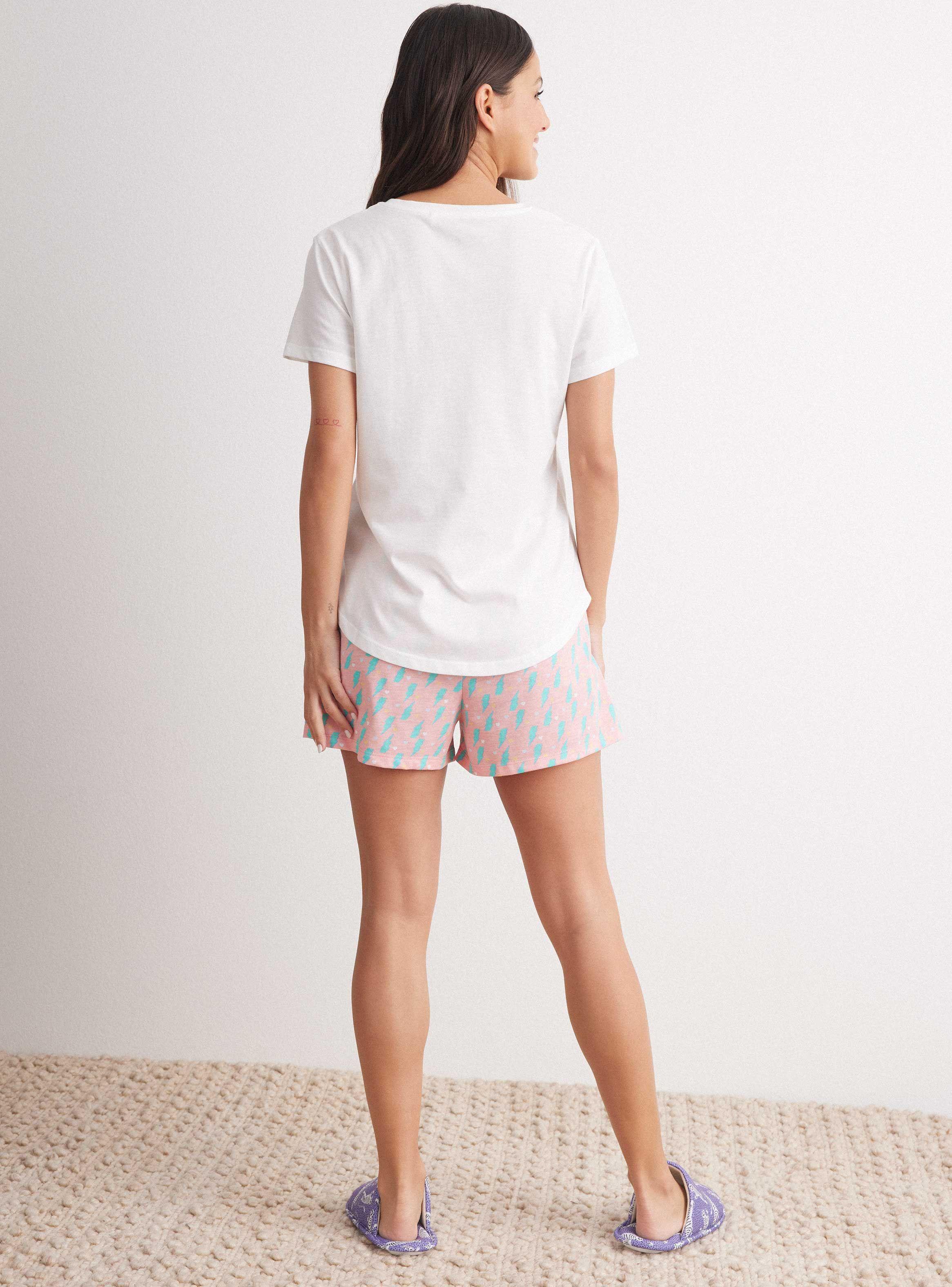 Polera Pijama Estampado con Detalles Brillo Ármalo-5