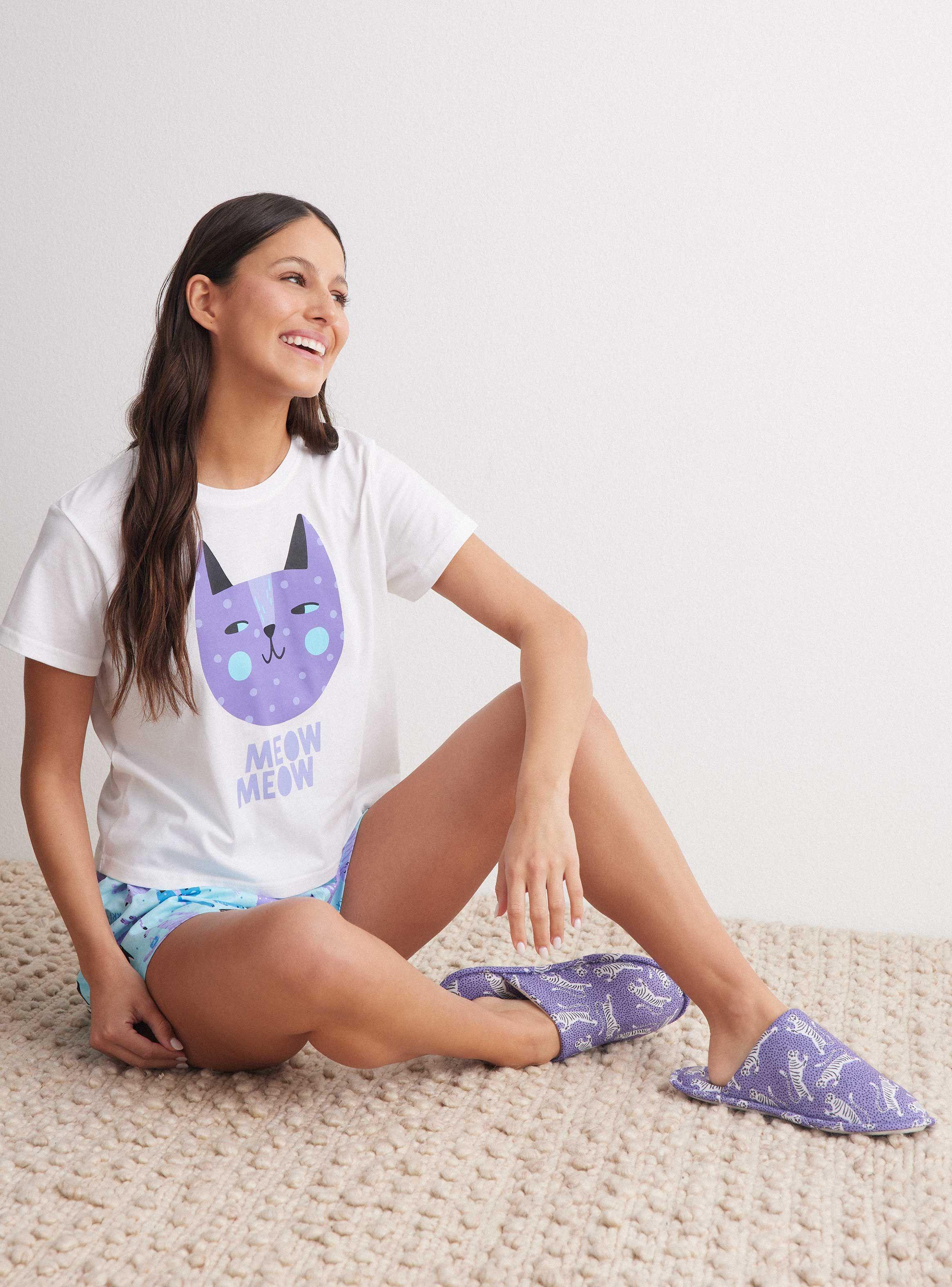 Pijama Top Estampada Pant Full Print-4