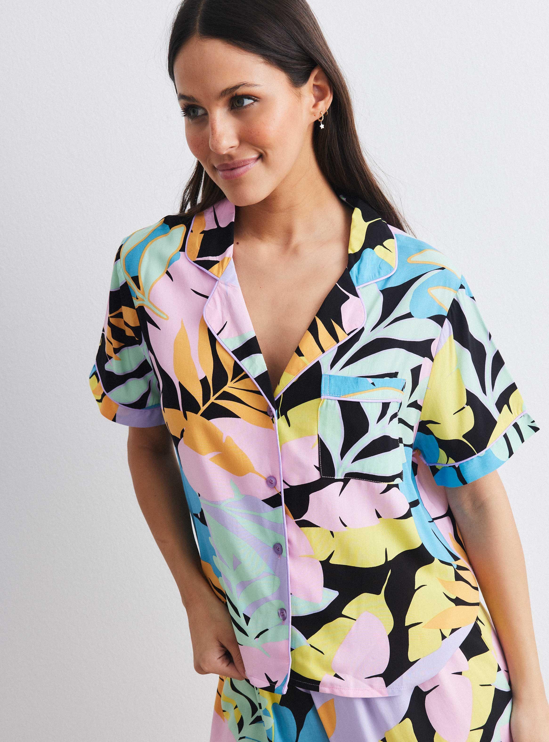Pijama Camisero Estampado Full-2