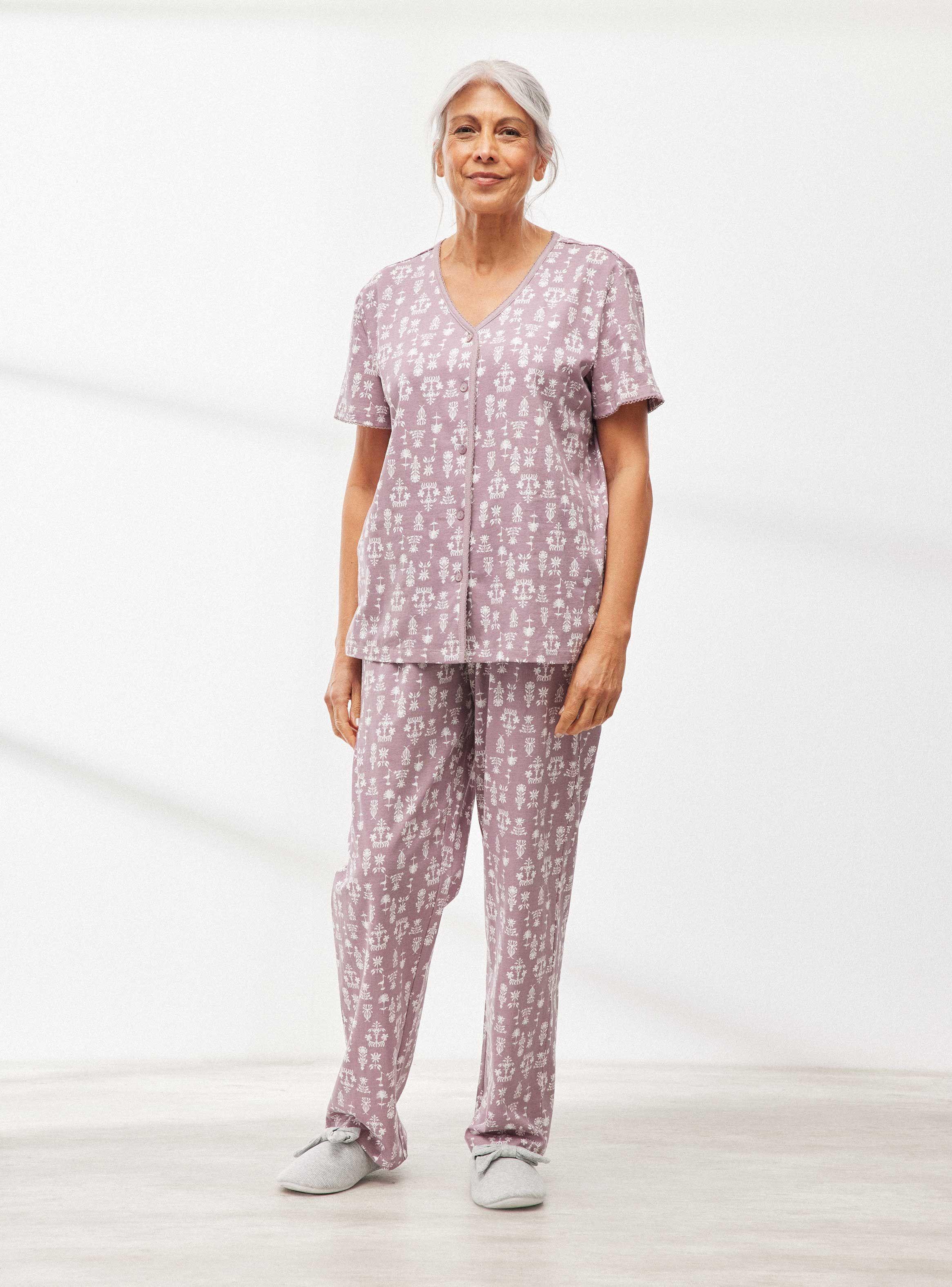 Pijama AbotonadoFull Print-4