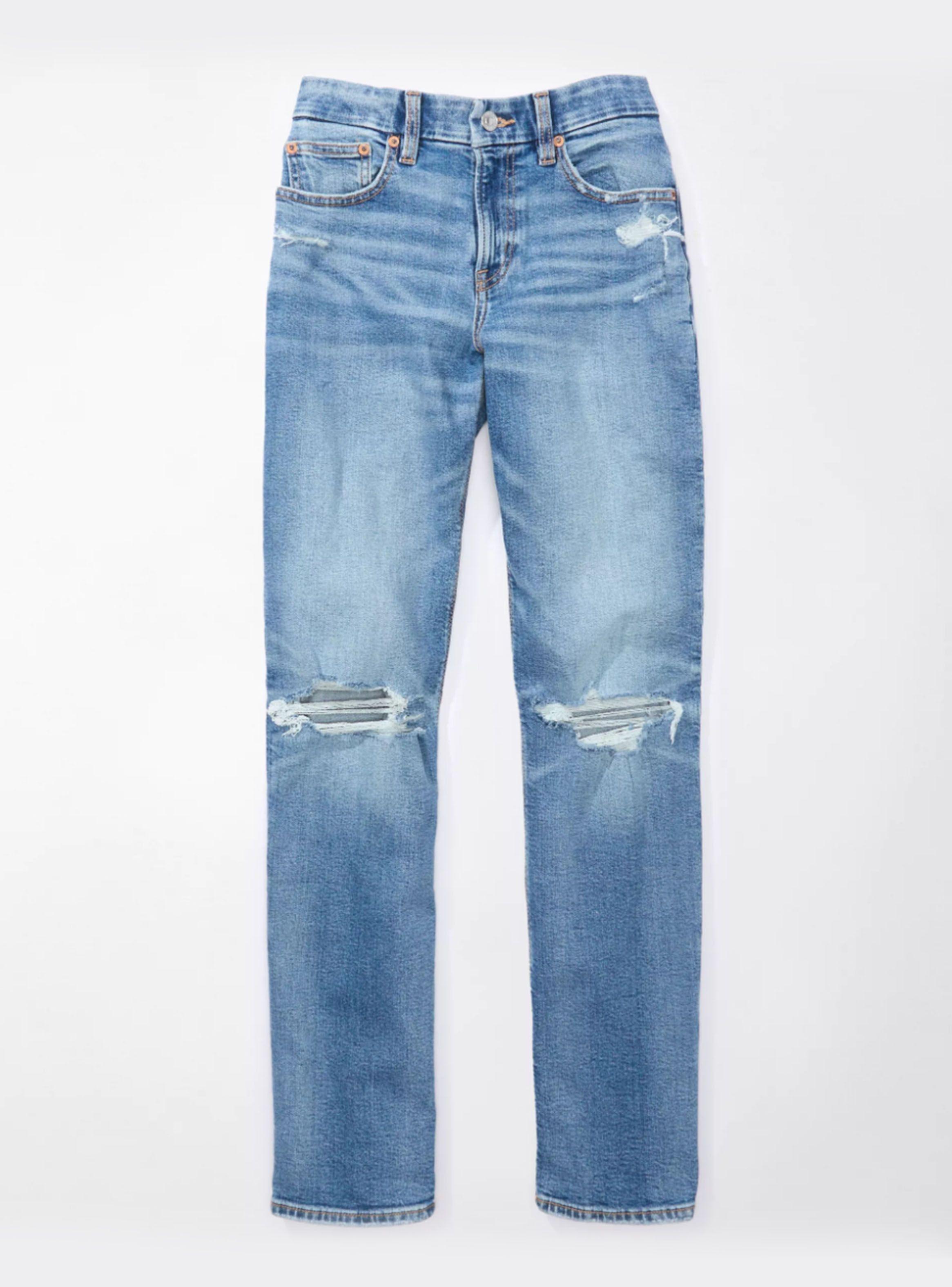 Jeans Stretch Curvy Ripped Straight-2