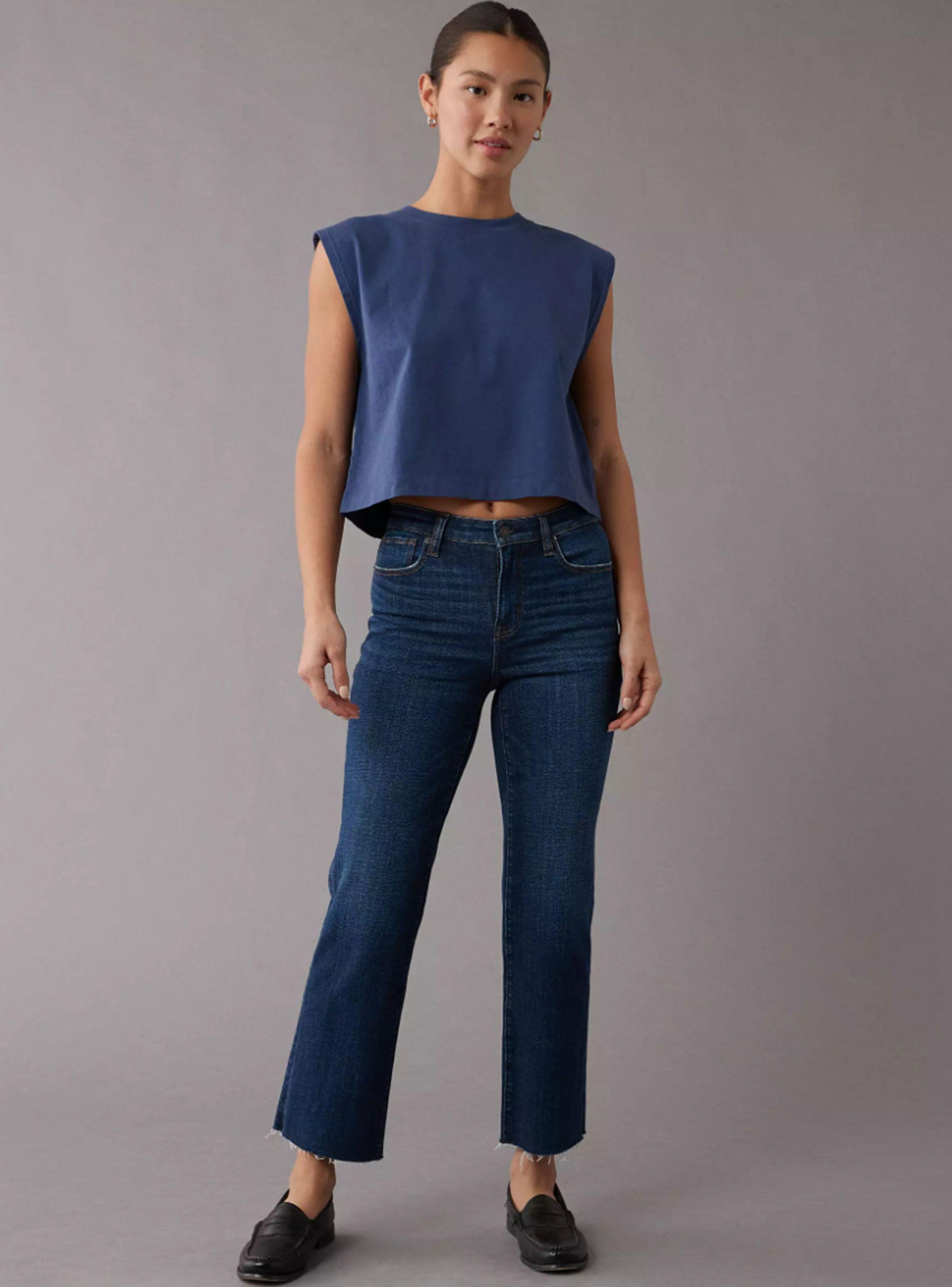 Jeans Kick Bootcut Crop Stretch Cintura Alta-2