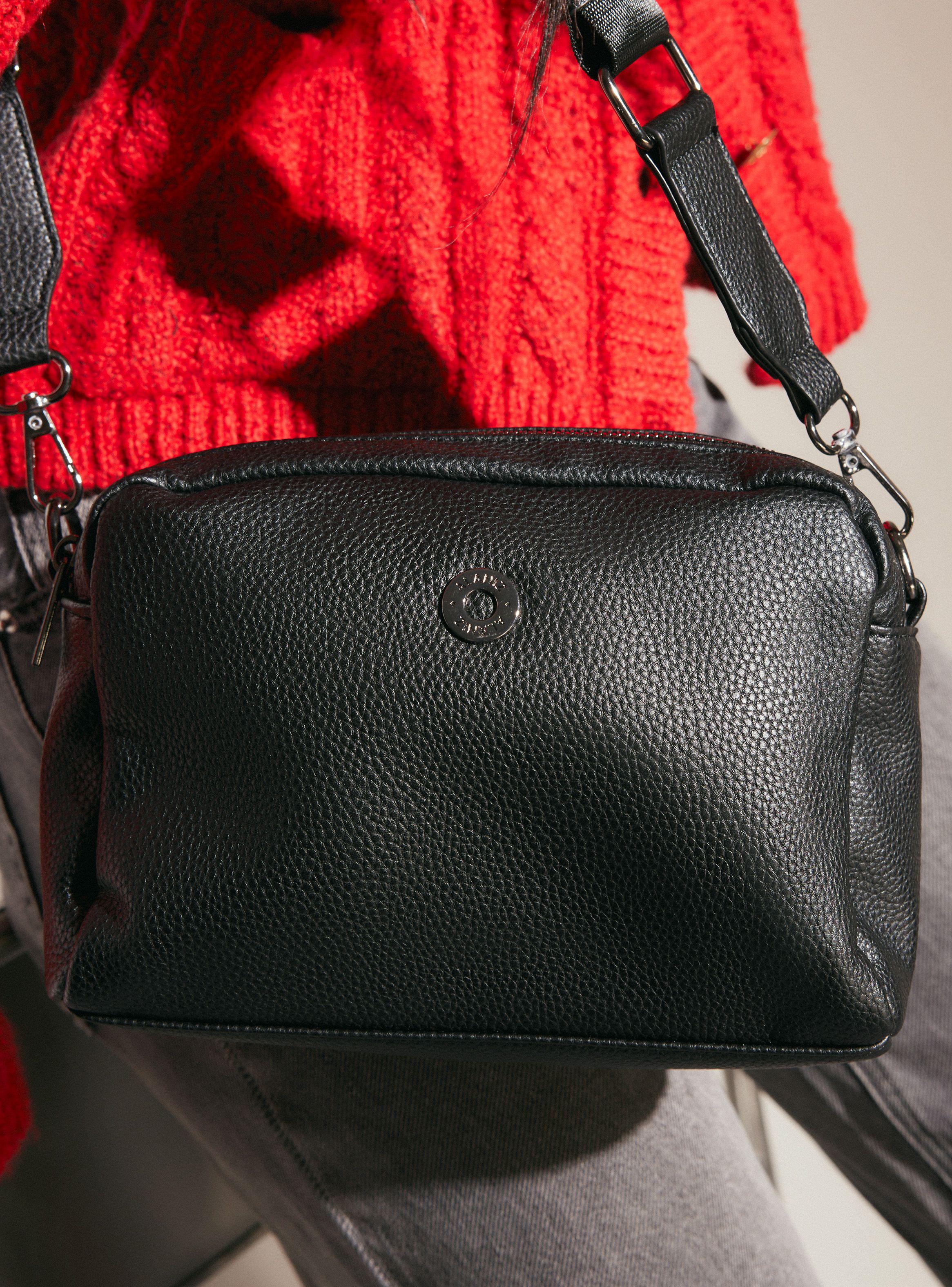 Cartera Cruzada Doble Compartimiento con Correa Ajustable-1