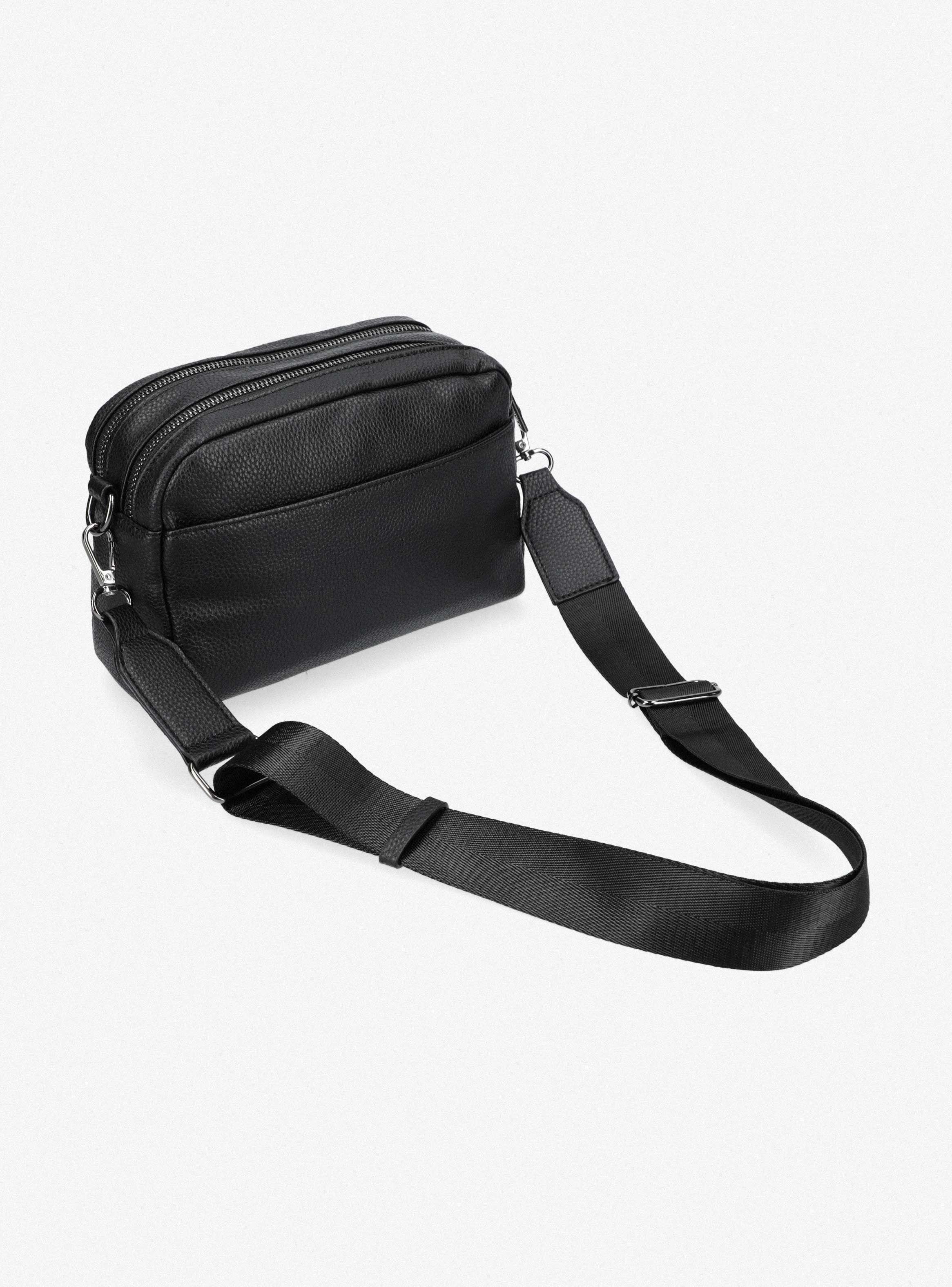 Cartera Cruzada Doble Compartimiento con Correa Ajustable-4