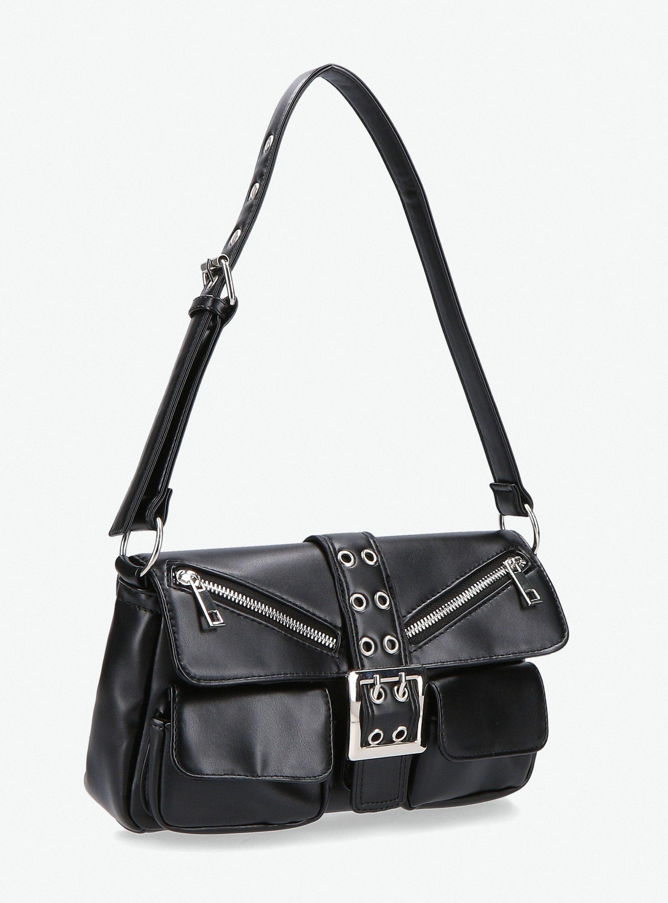 Cartera de Hombro con Hebilla Metálica-3