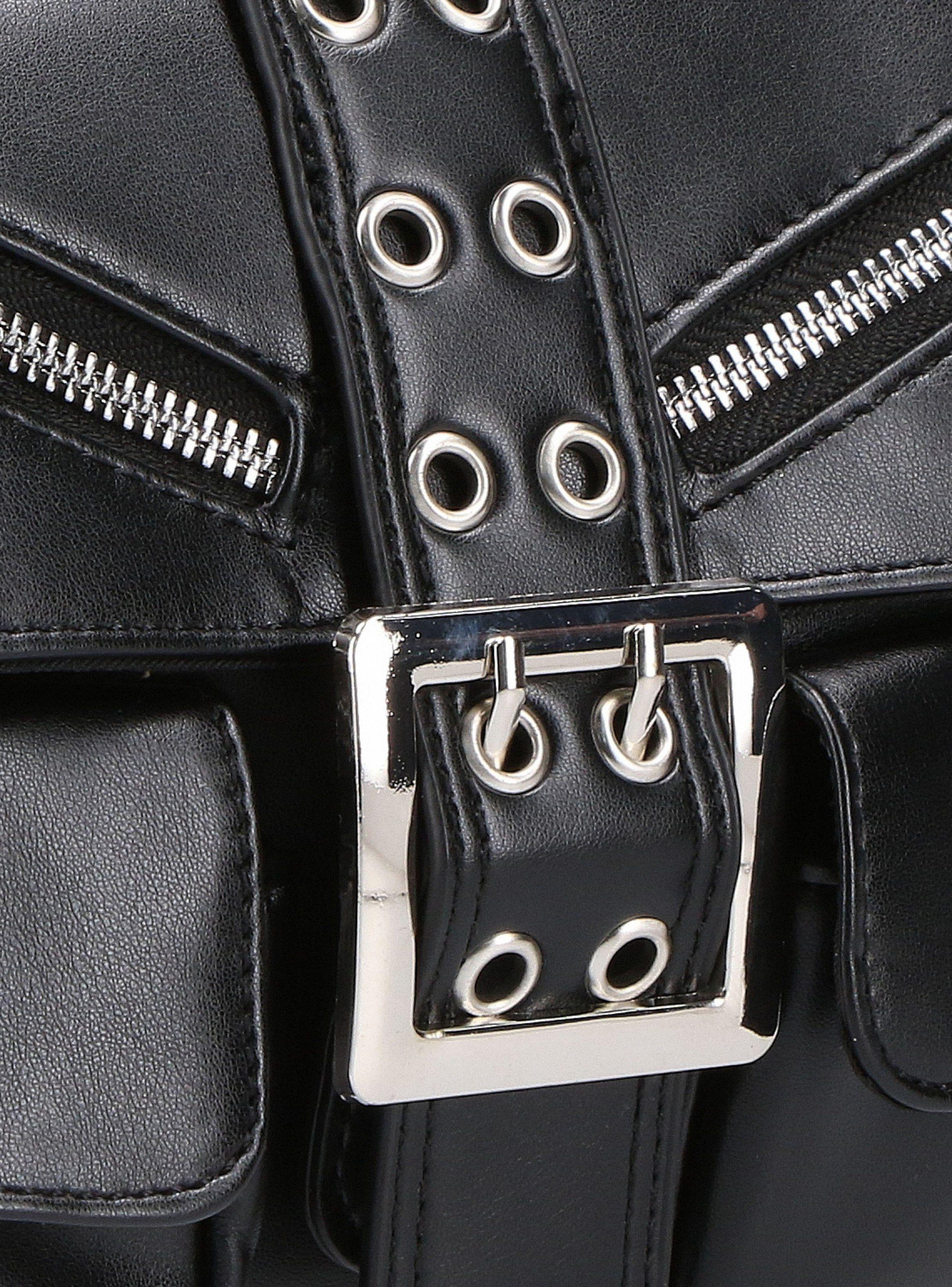 Cartera de Hombro con Hebilla Metálica-6