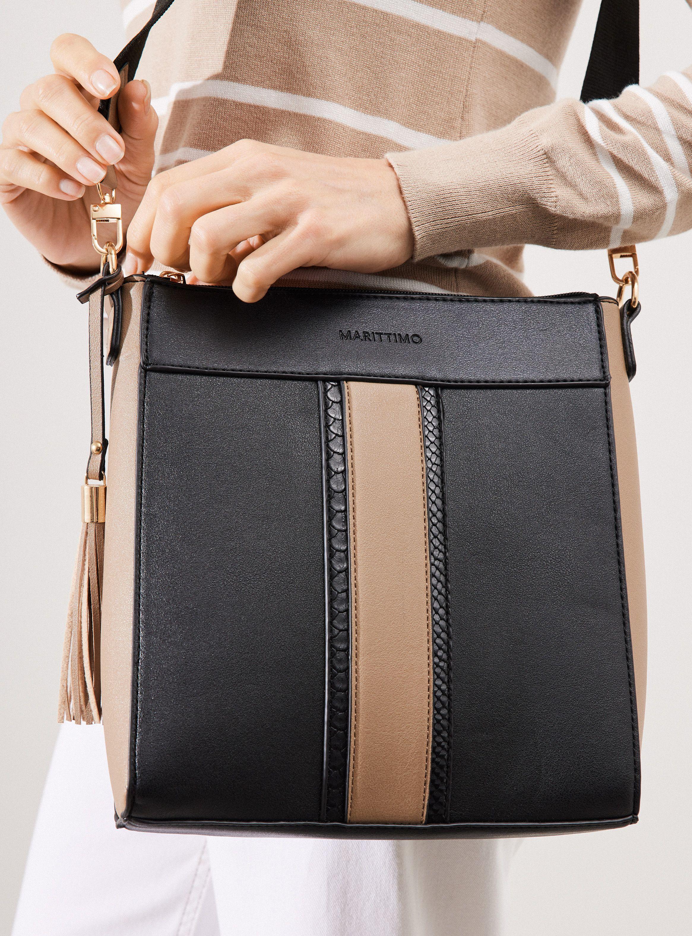 Cartera Crossbody con Huincha y Texturas-1
