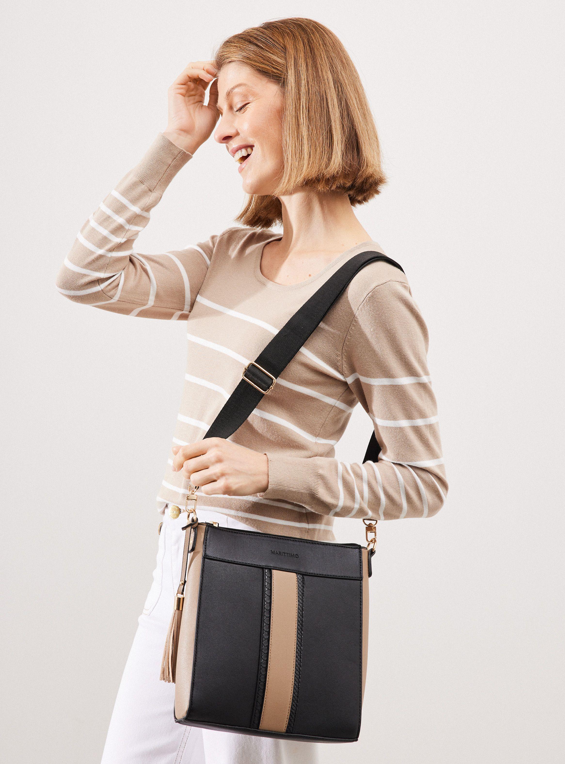 Cartera Crossbody con Huincha y Texturas-0