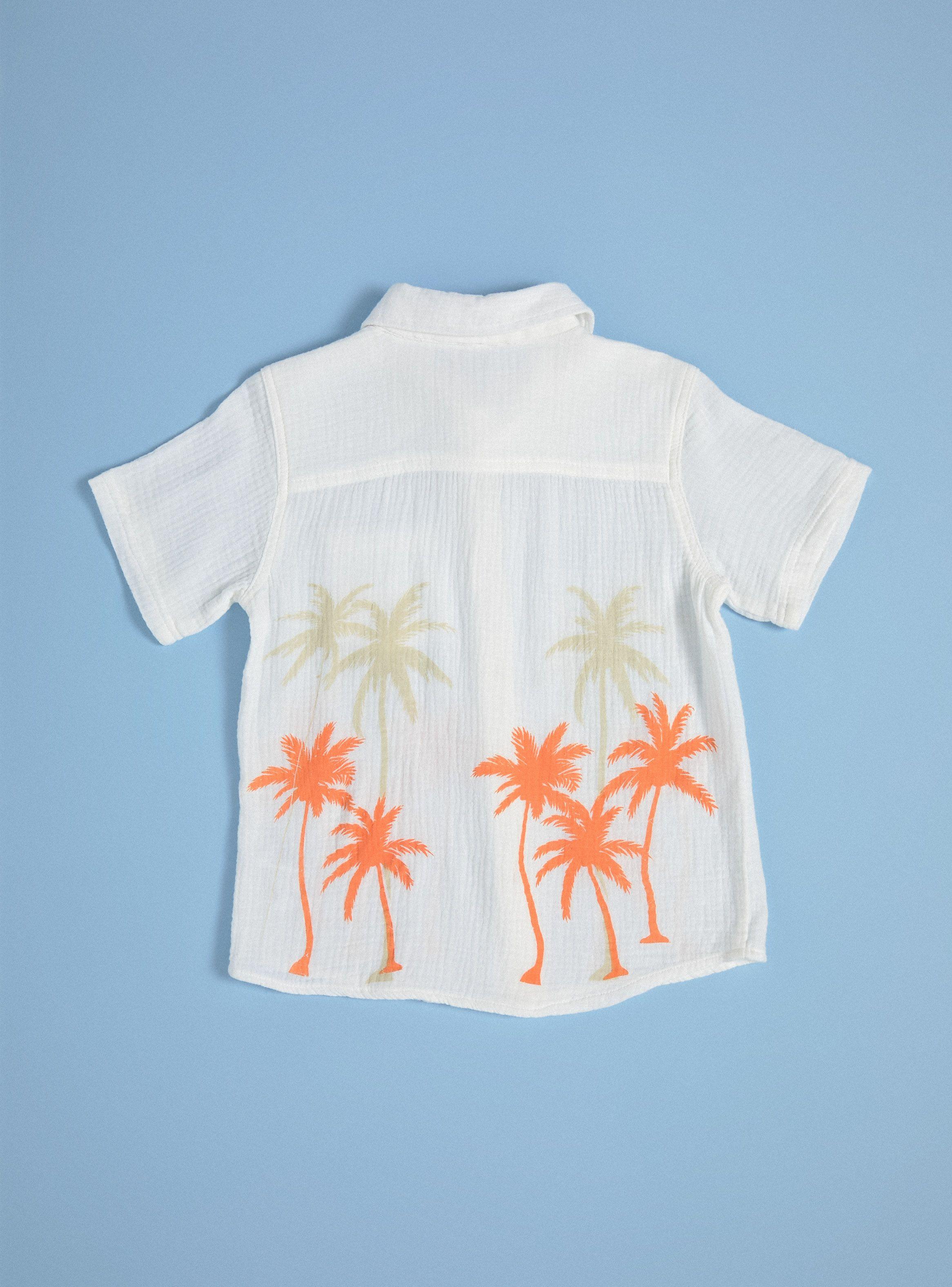 Camisa de Vestir Bambula Estampada-3