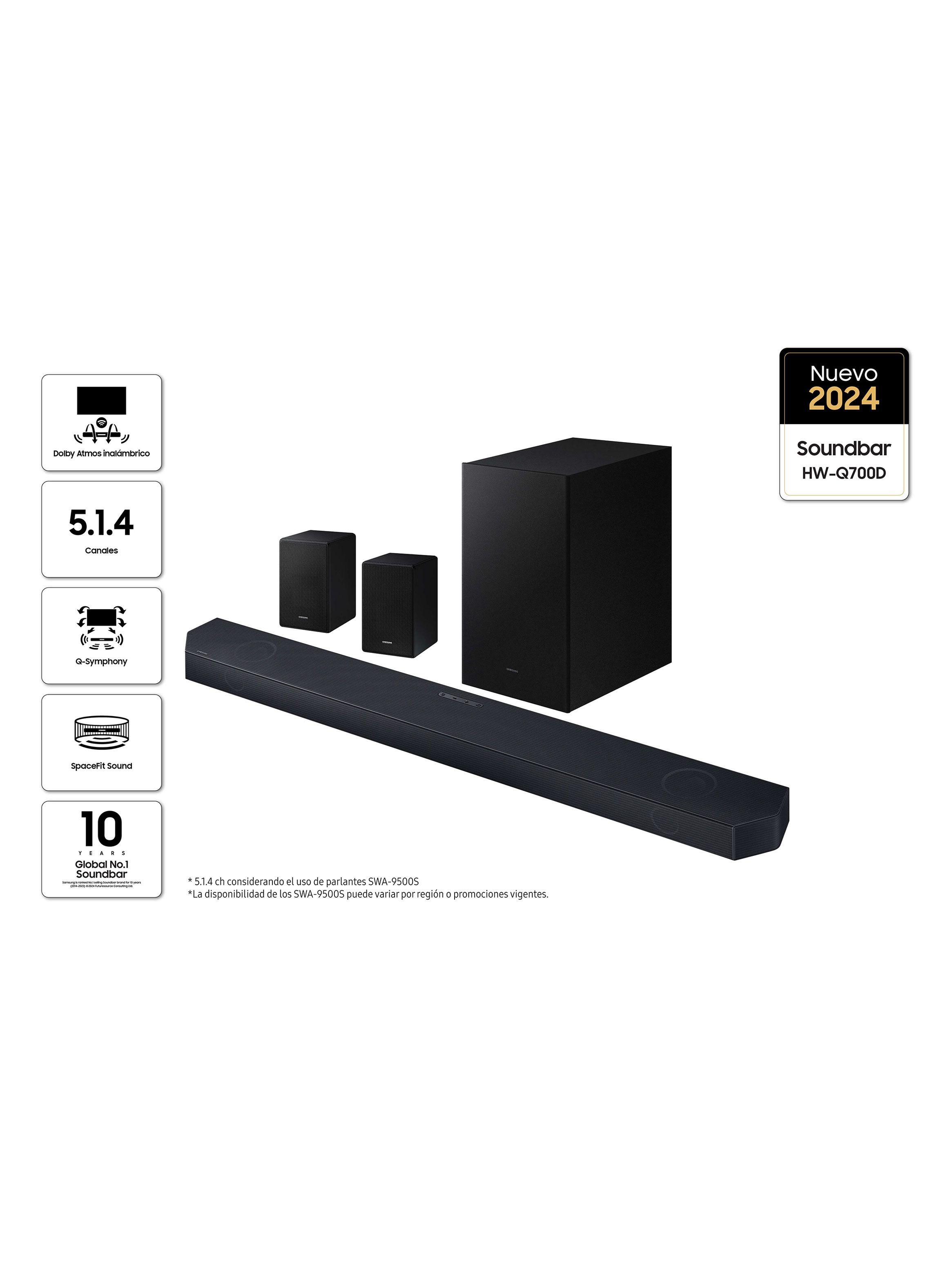 Soundbar HW-Q700D 5.1.4 Ch + Parl. Surround 2024-2