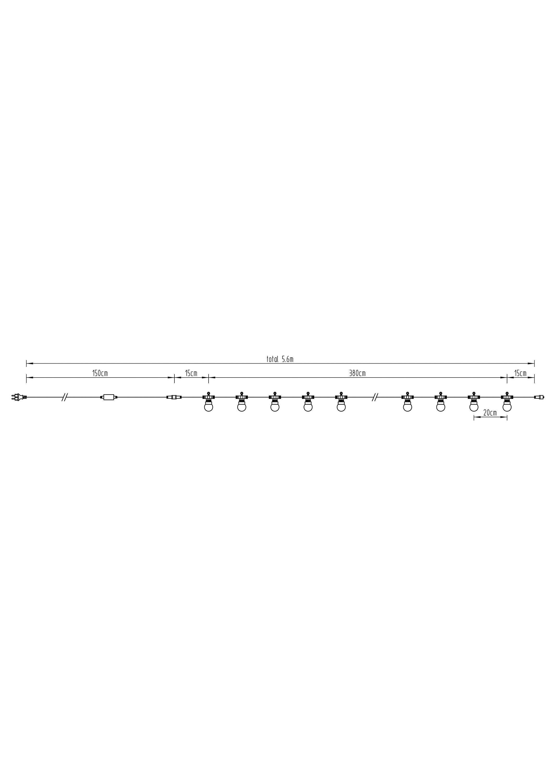 Guirnalda Rubber 20 Luces Exterior LED-5